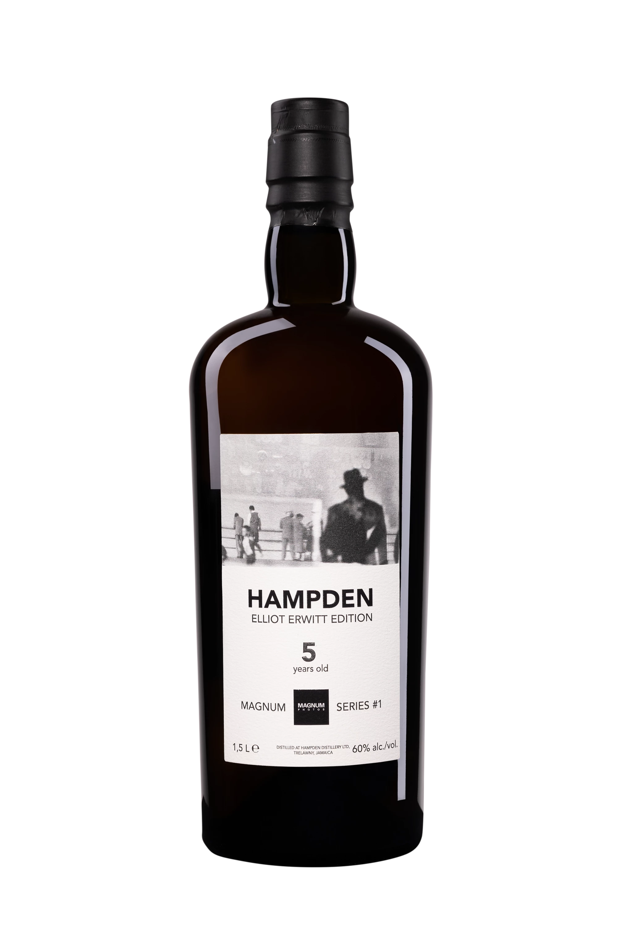 Vélier - Molasses Jamaican Rhum "5 Ans Hampden - Elliott Erwitt - Magnum Photos Series #1" Brun 2016 60° Giftbox, 150cl
