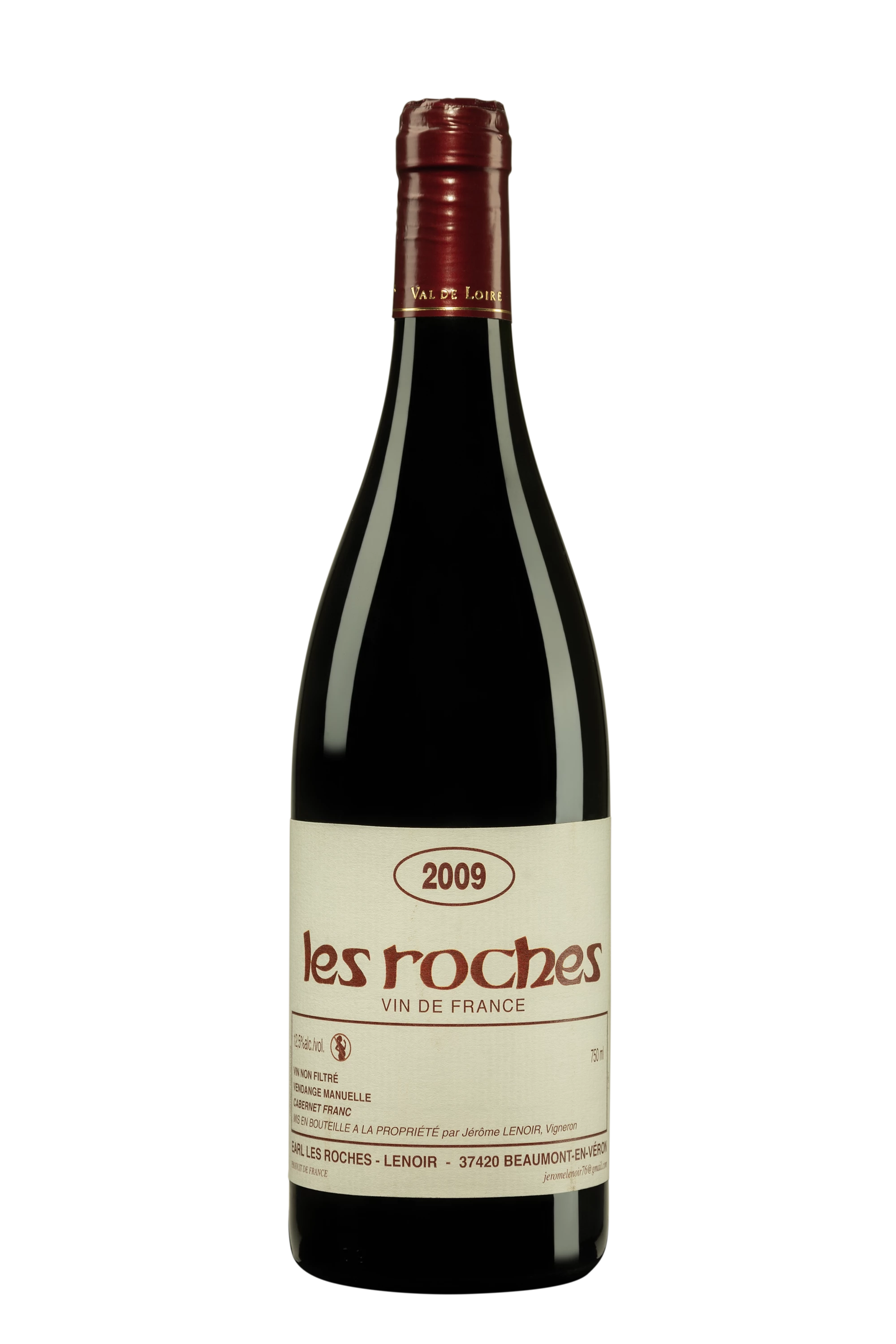 Domaine Jérôme Lenoir - Chinon "Les Roches" Rouge 2009, 75cl