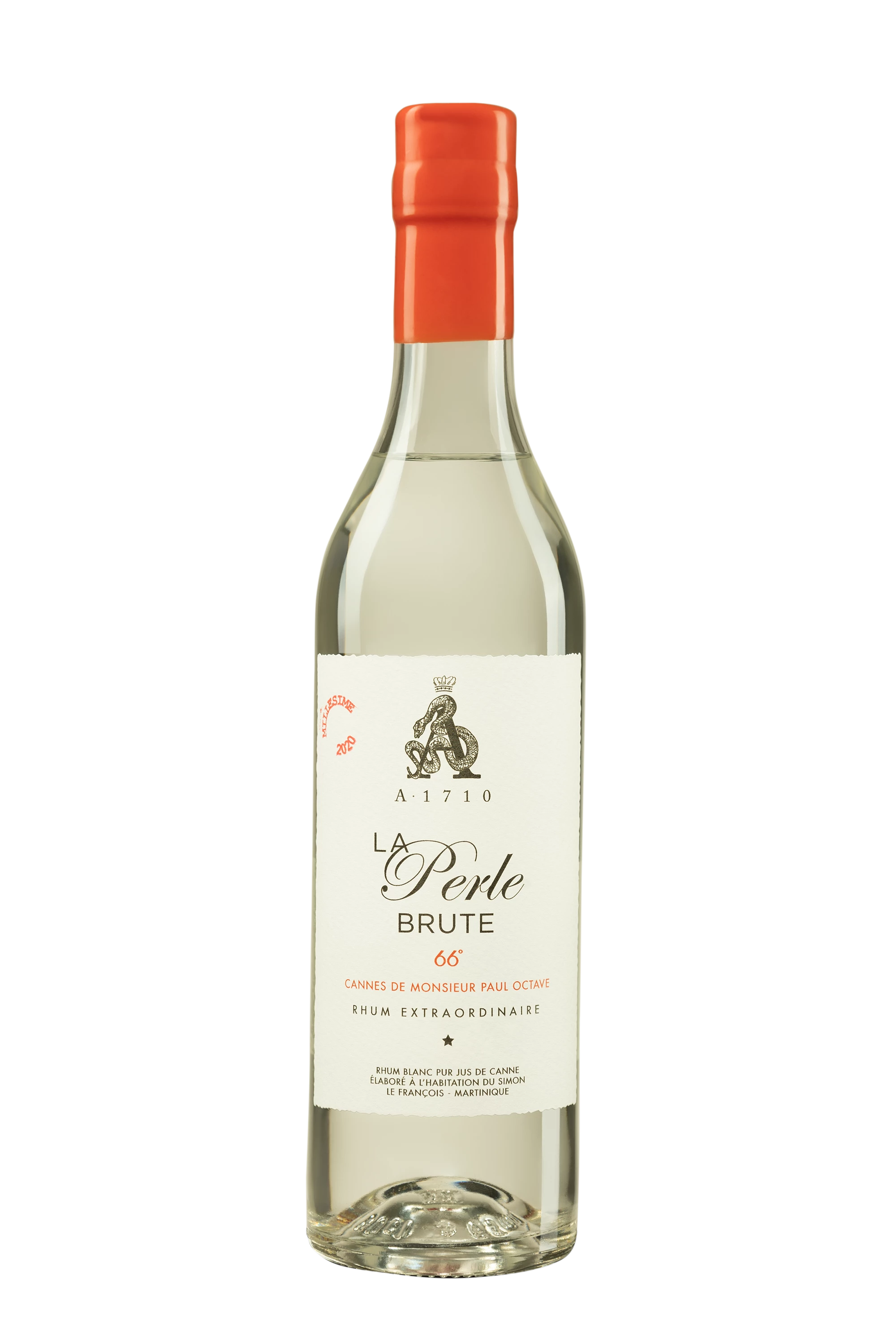 A1710 - Rhum Agricole de Martinique "La Perle Brute" Blanc 2020 66°, 50cl