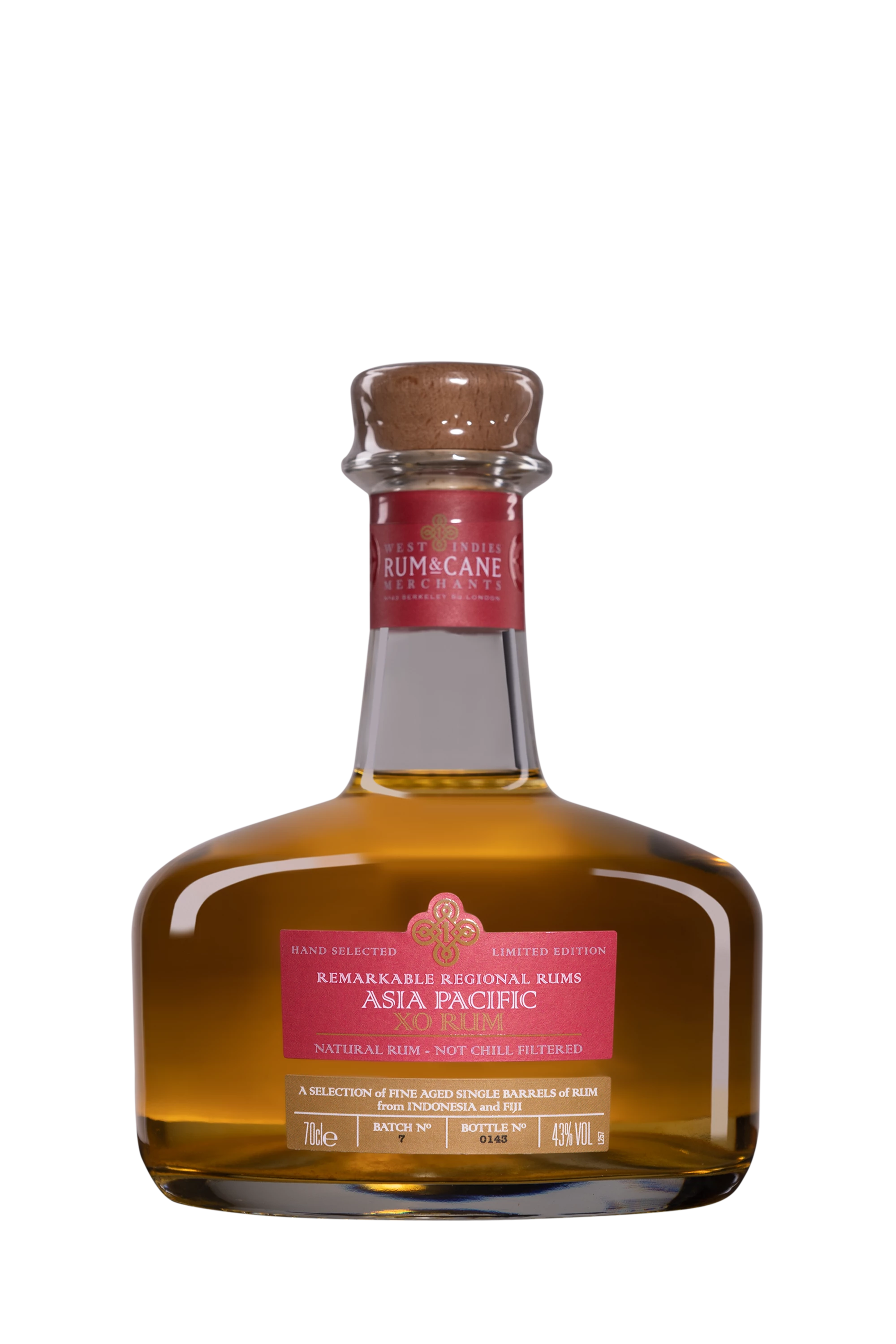 Rum & Cane - Molasses Rhum "XO Asia Pacific" Brun 43°, 70cl