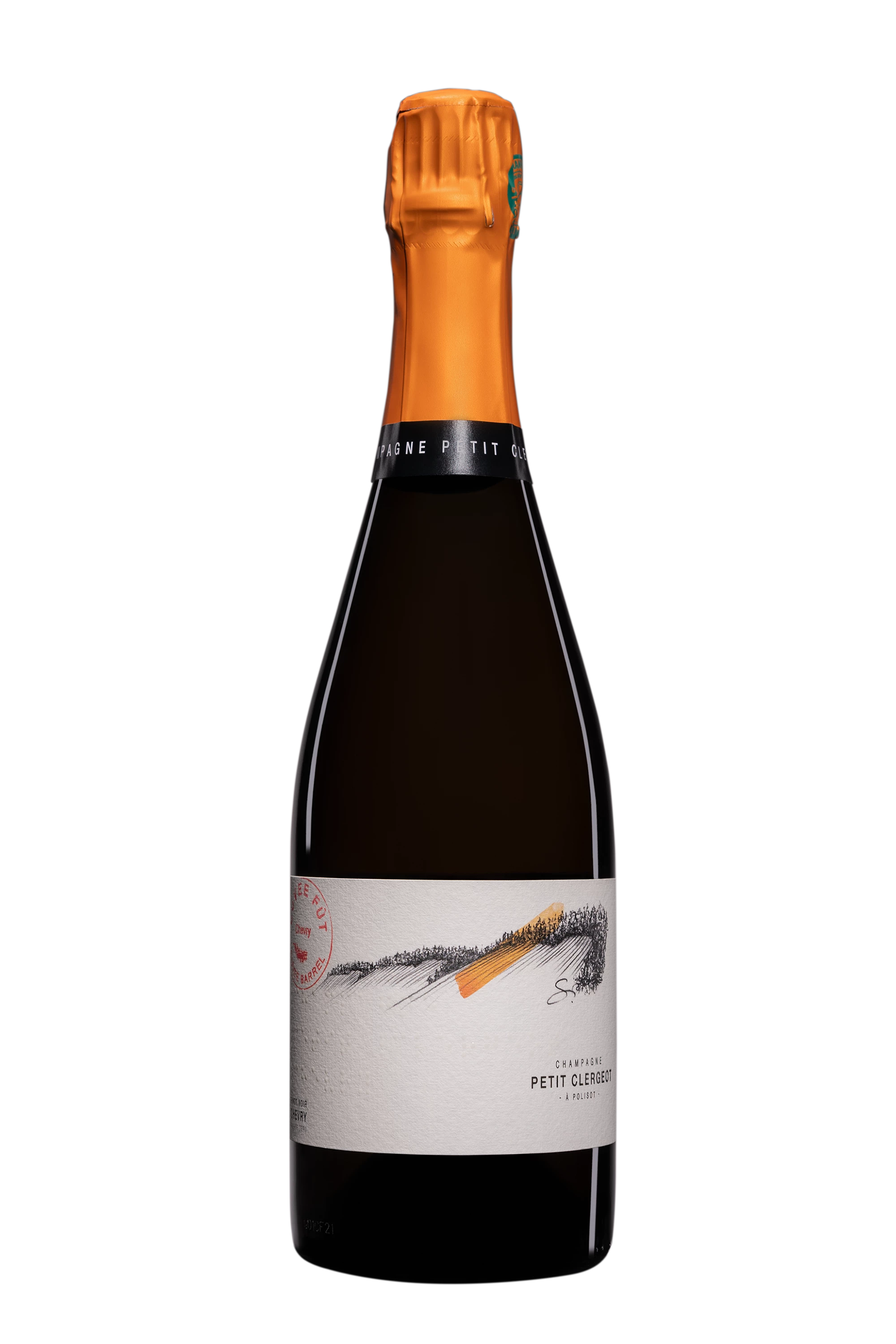 Domaine Petit Clergeot - Champagne Brut Nature "Chevry - Fût" Blanc Vendange 10 Sep. 2021 Dégorgement 18 Jan. 2024 12.5°, 75cl