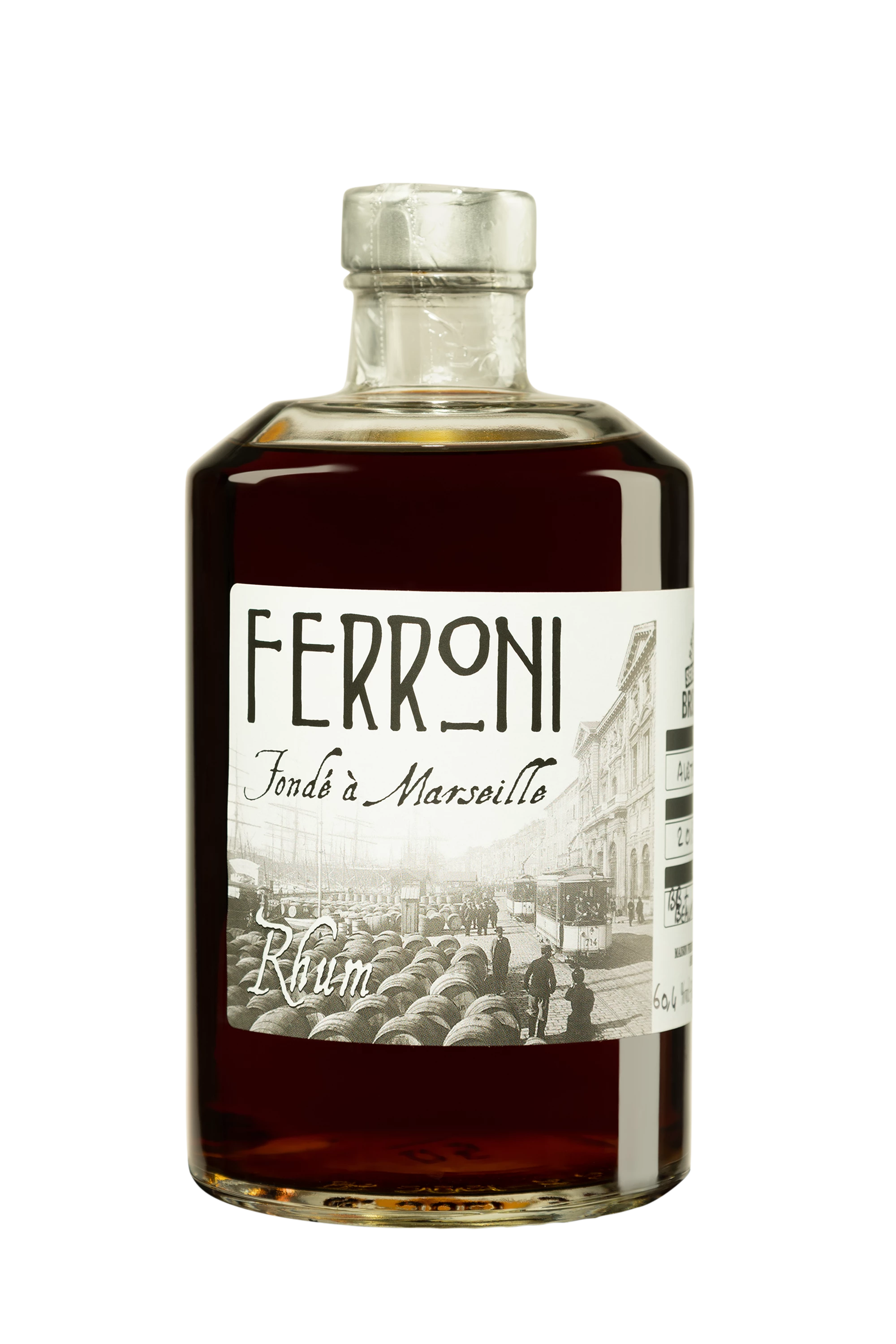 Ferroni - Molasses Australian Rhum "Brut de Fût - Australie" Brun 2013 60.4° Giftbox, 50cl