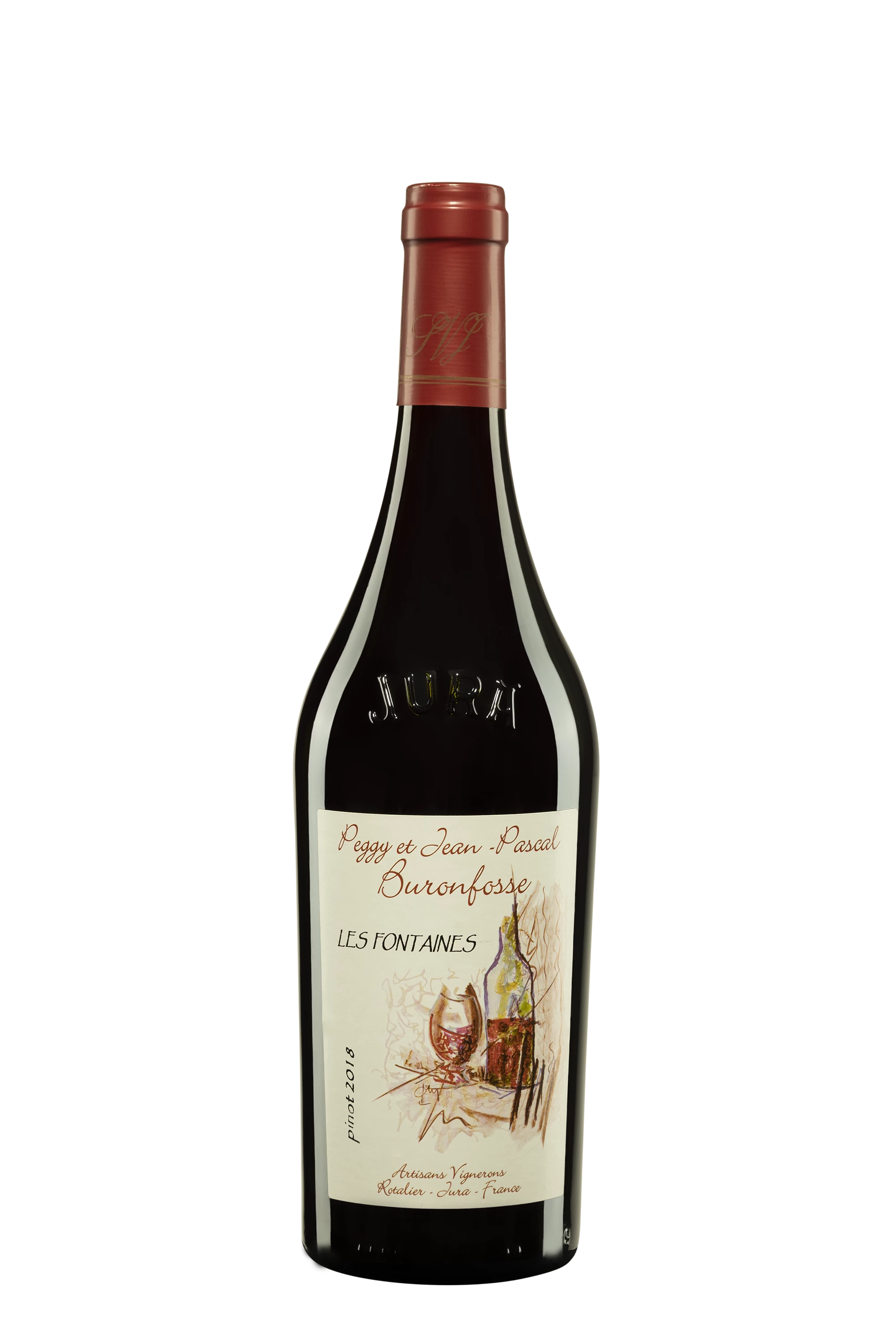 Domaine Peggy et Jean-Pascal Buronfosse - Côtes du Jura "Pinot Noir - Les Fontaines" Rouge 2018, 75cl