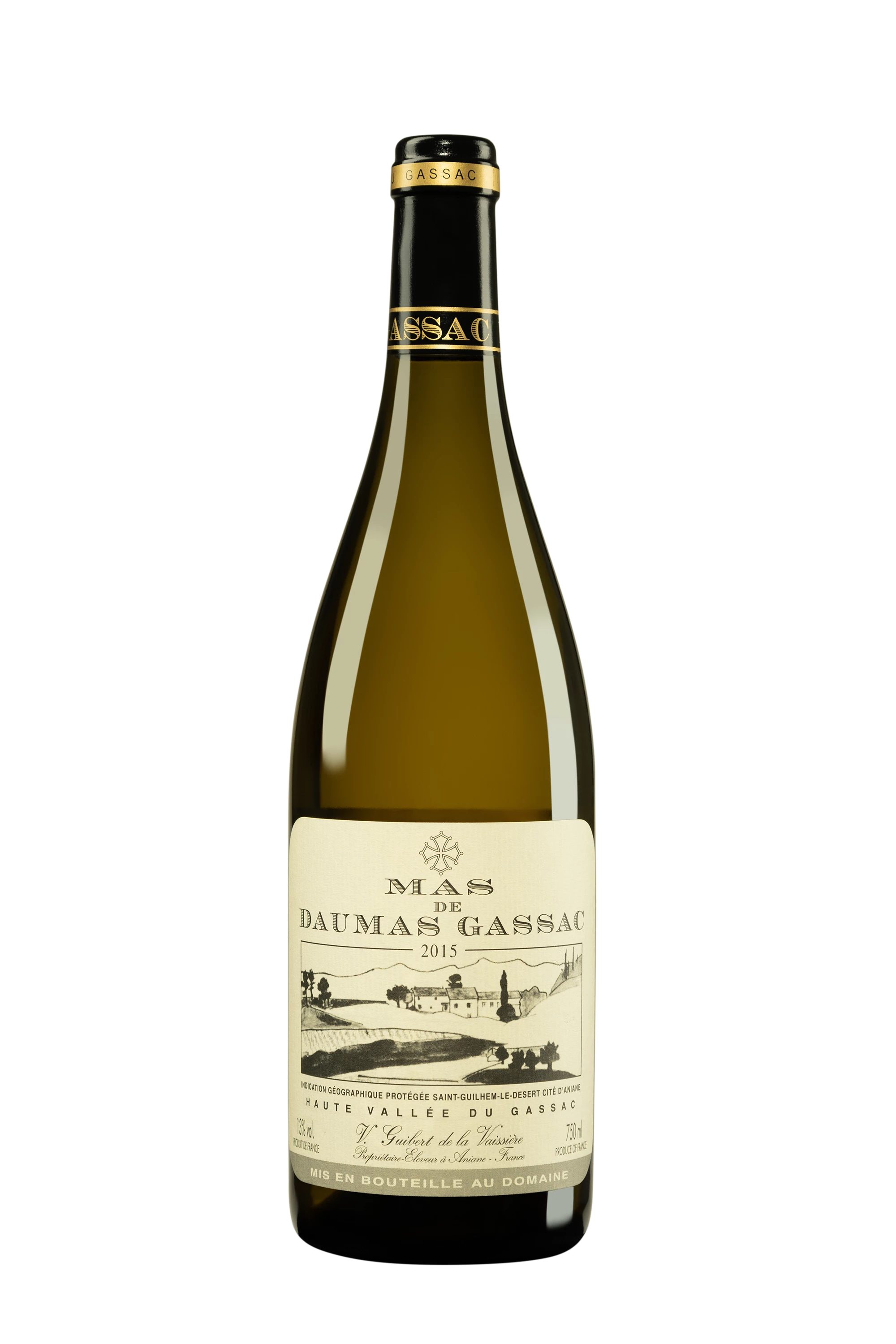 Mas Daumas Gassac - Vin de Pays de Saint Guilhem-le-Désert – Cité d'Aniane Blanc 2015, 75cl