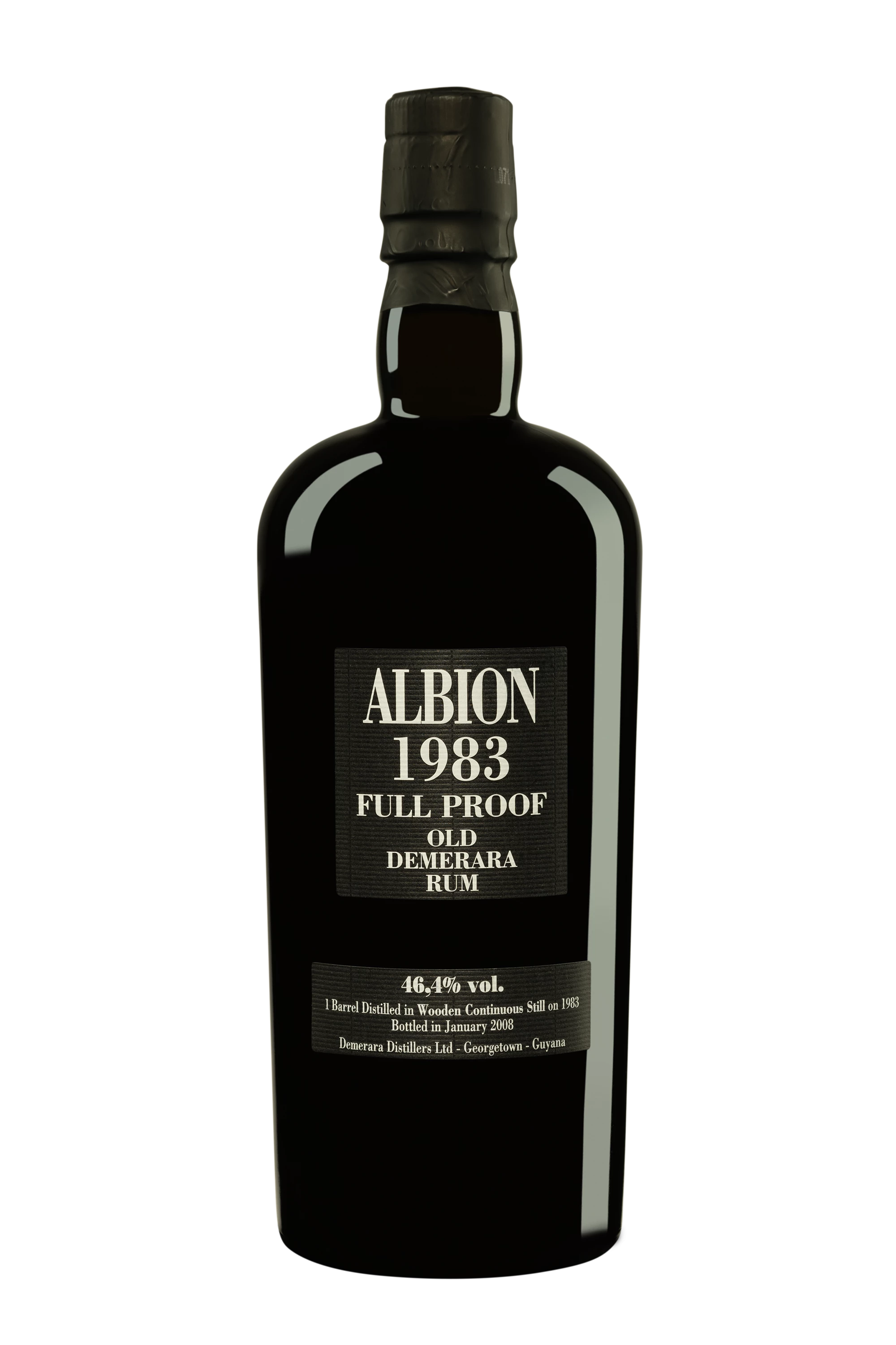Vélier - Molasses British Guyana Rhum "25 Ans Albion - Full Proof" Brun 1983 46.4°, 70cl