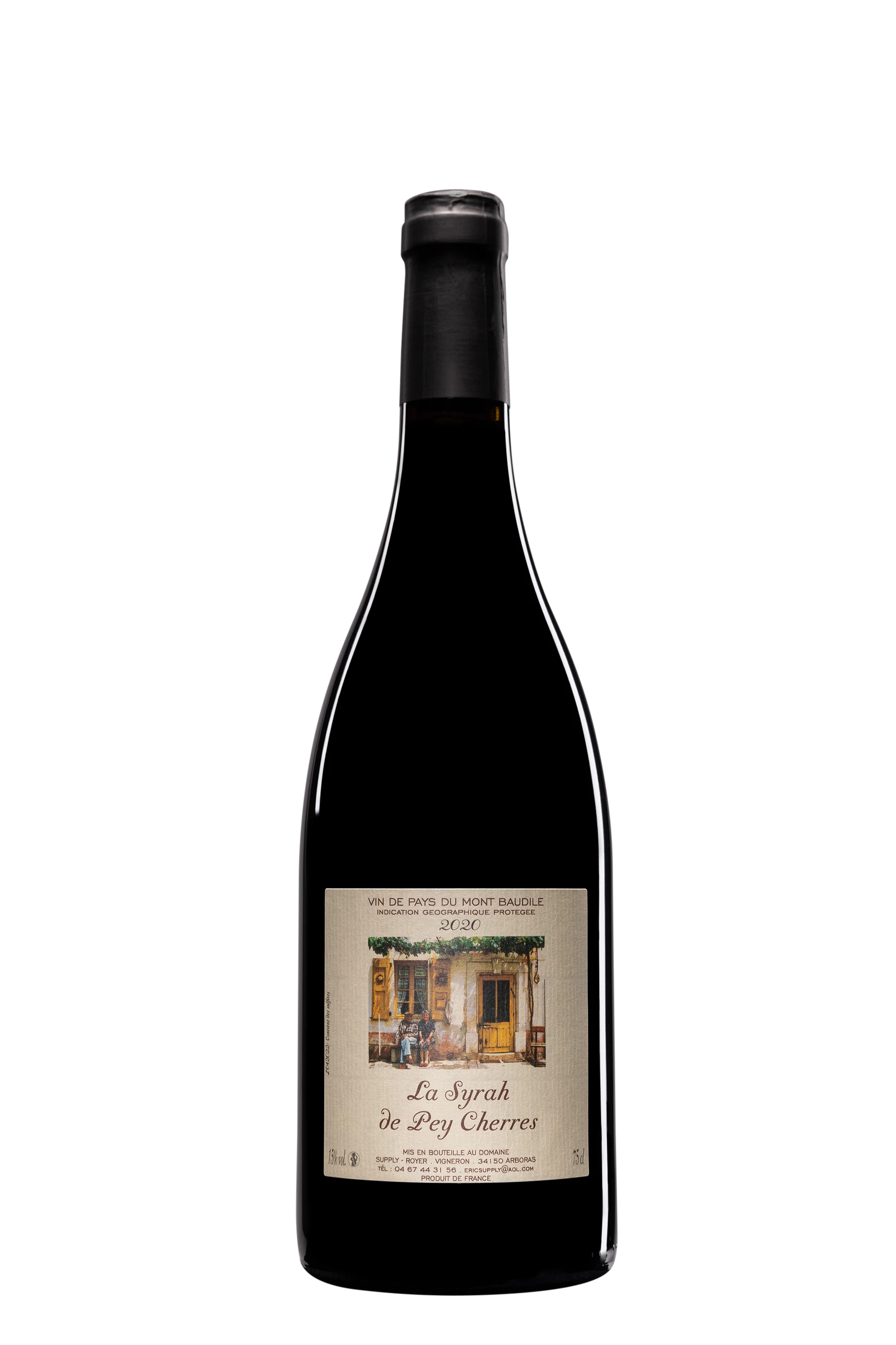 Domaine Supply-Royer - Pays d'Hérault Mont Baudile "Syrah de Pey Cherres" Rouge 2020, 75cl