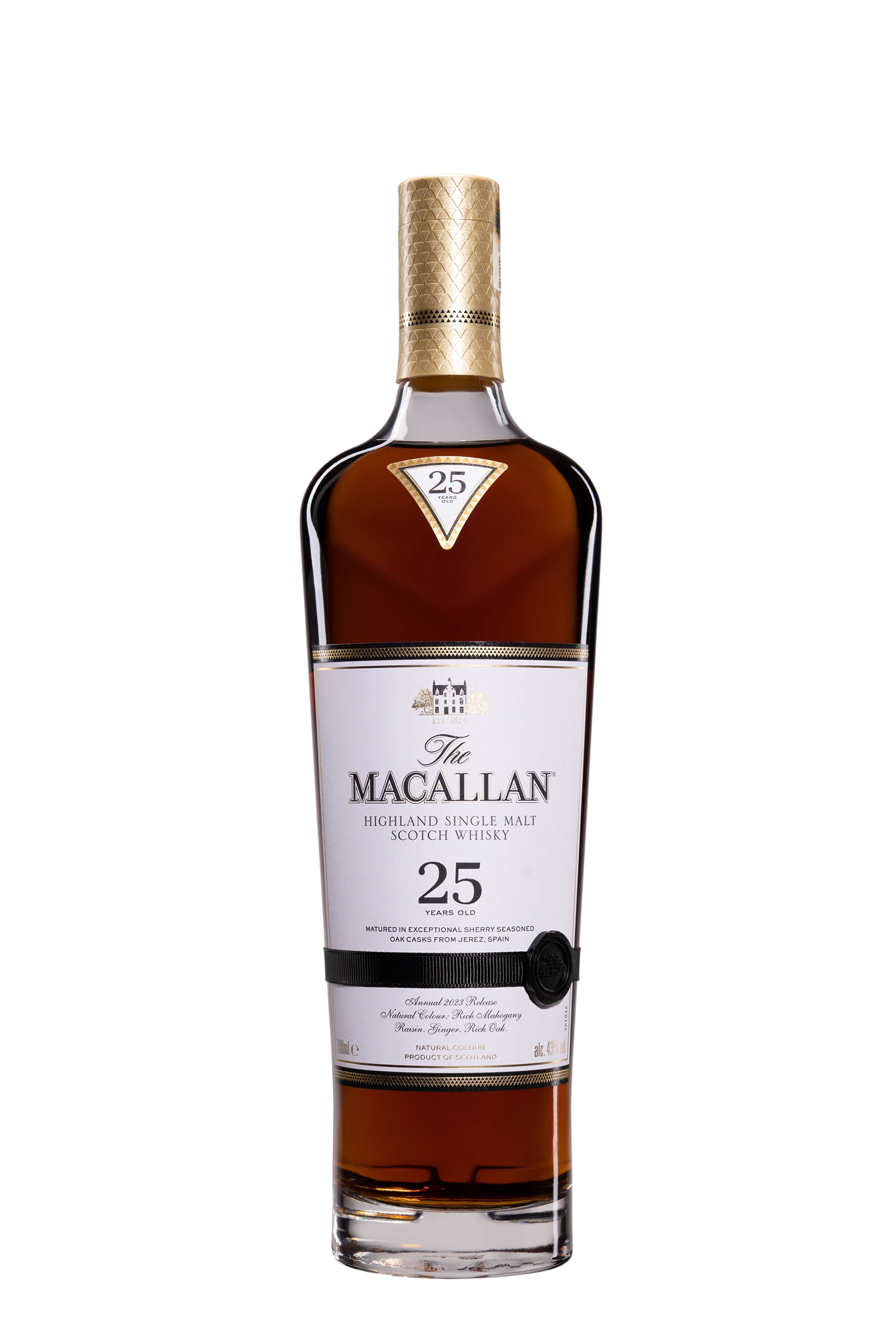 The Macallan - Single Malt Scotch Whisky "25 Ans Sherry Oak - Release 2023" 43° Giftbox, 70cl