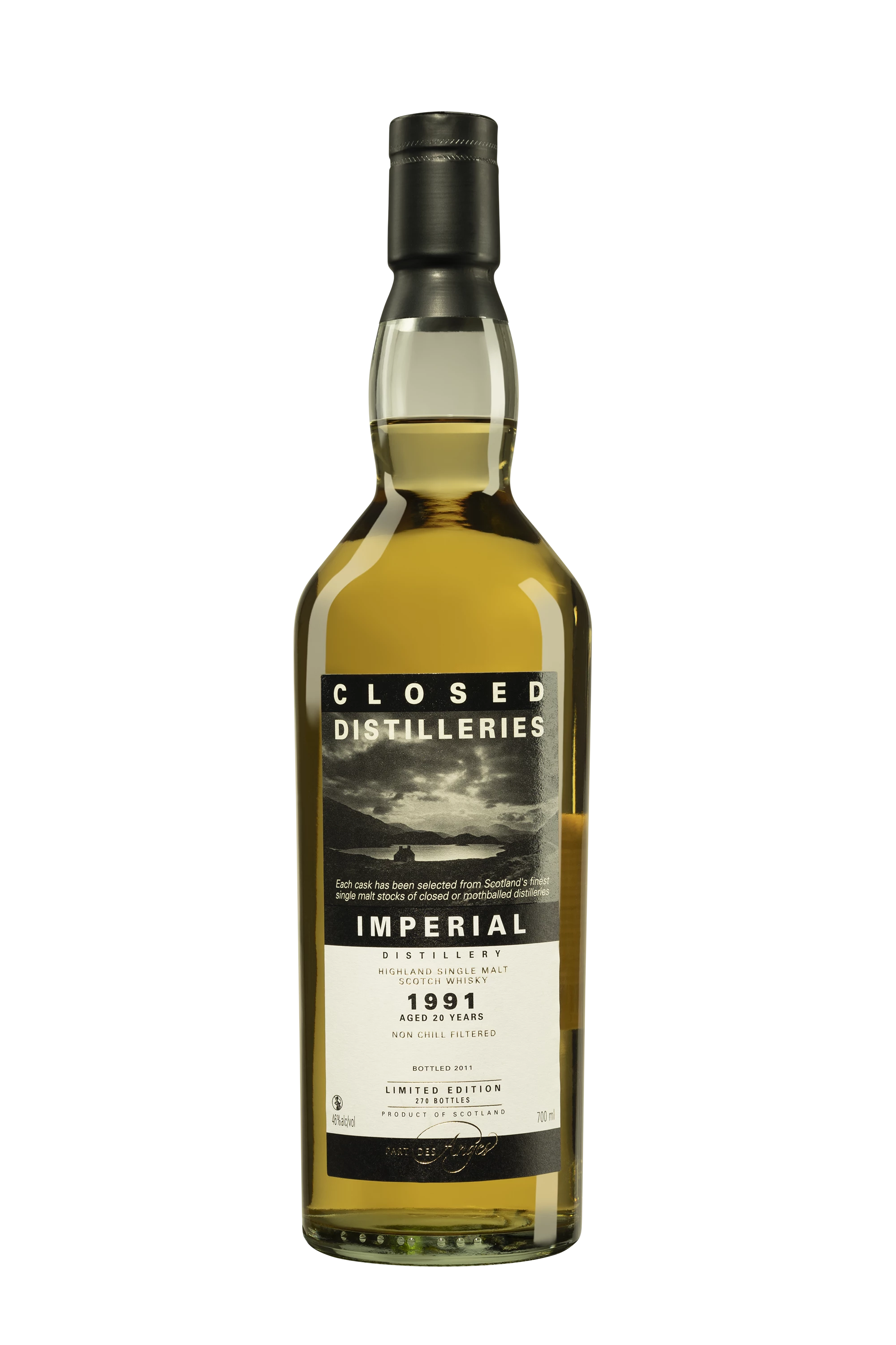 Part des Anges - Single Malt Scotch Whisky "Imperial - 20 Ans Closed Distilleries" 1991 46°, 70cl