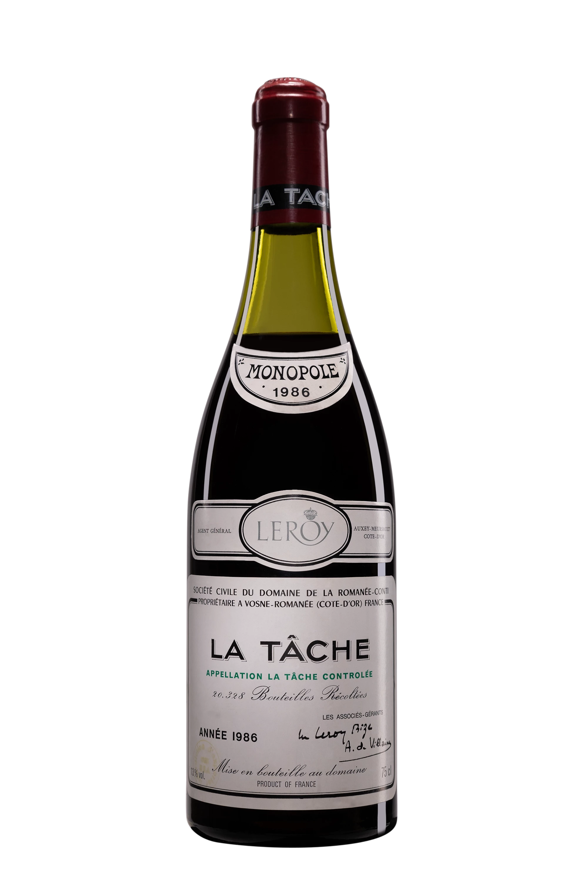 【空瓶】DRC 2003 LA TÂCHE 2012 空瓶】DRC 2003 LA TÂCHE 2012