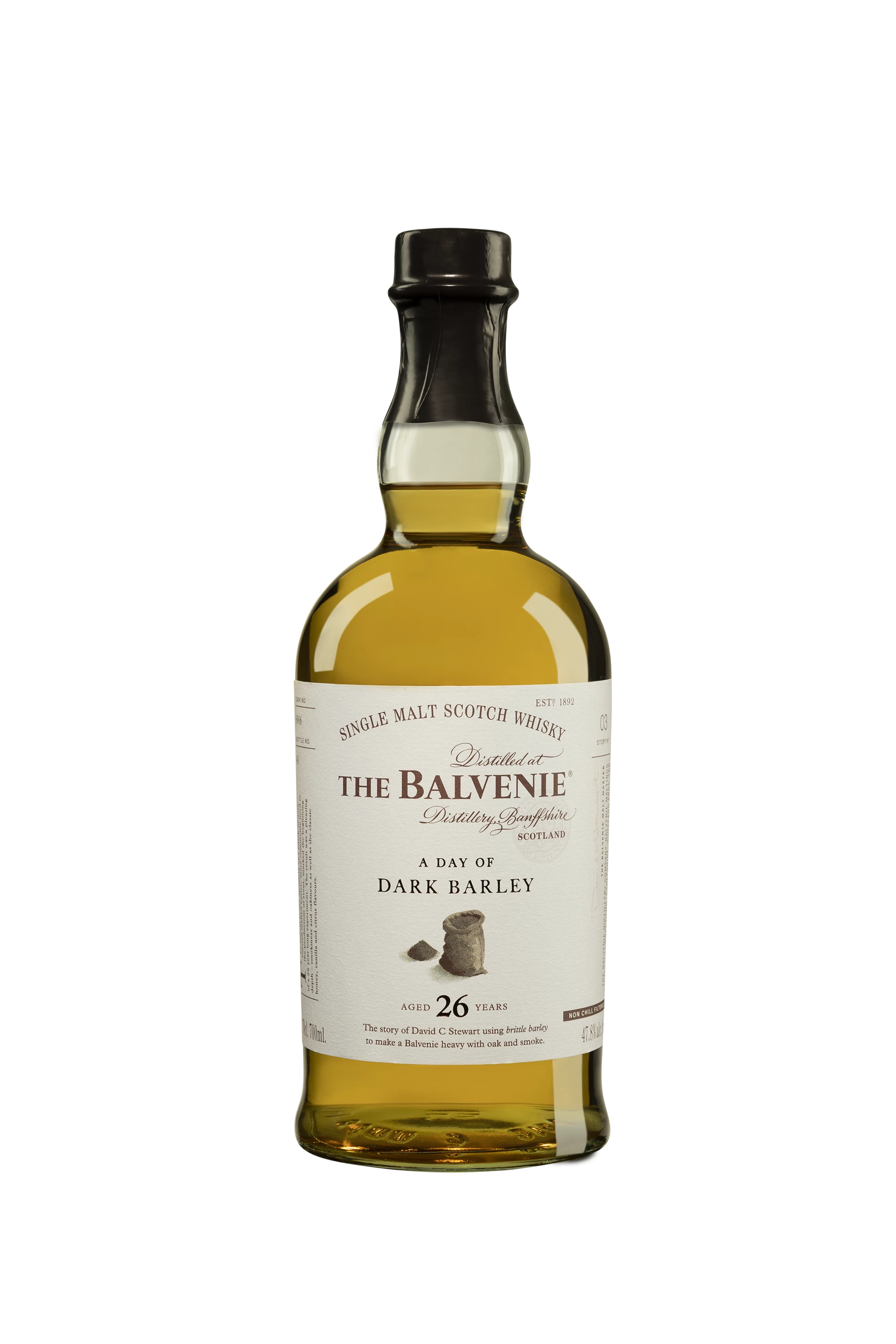 The Balvenie - Single Malt Scotch Whisky "26 Ans - A Day of Dark Barley" 47.8° Giftbox, 70cl