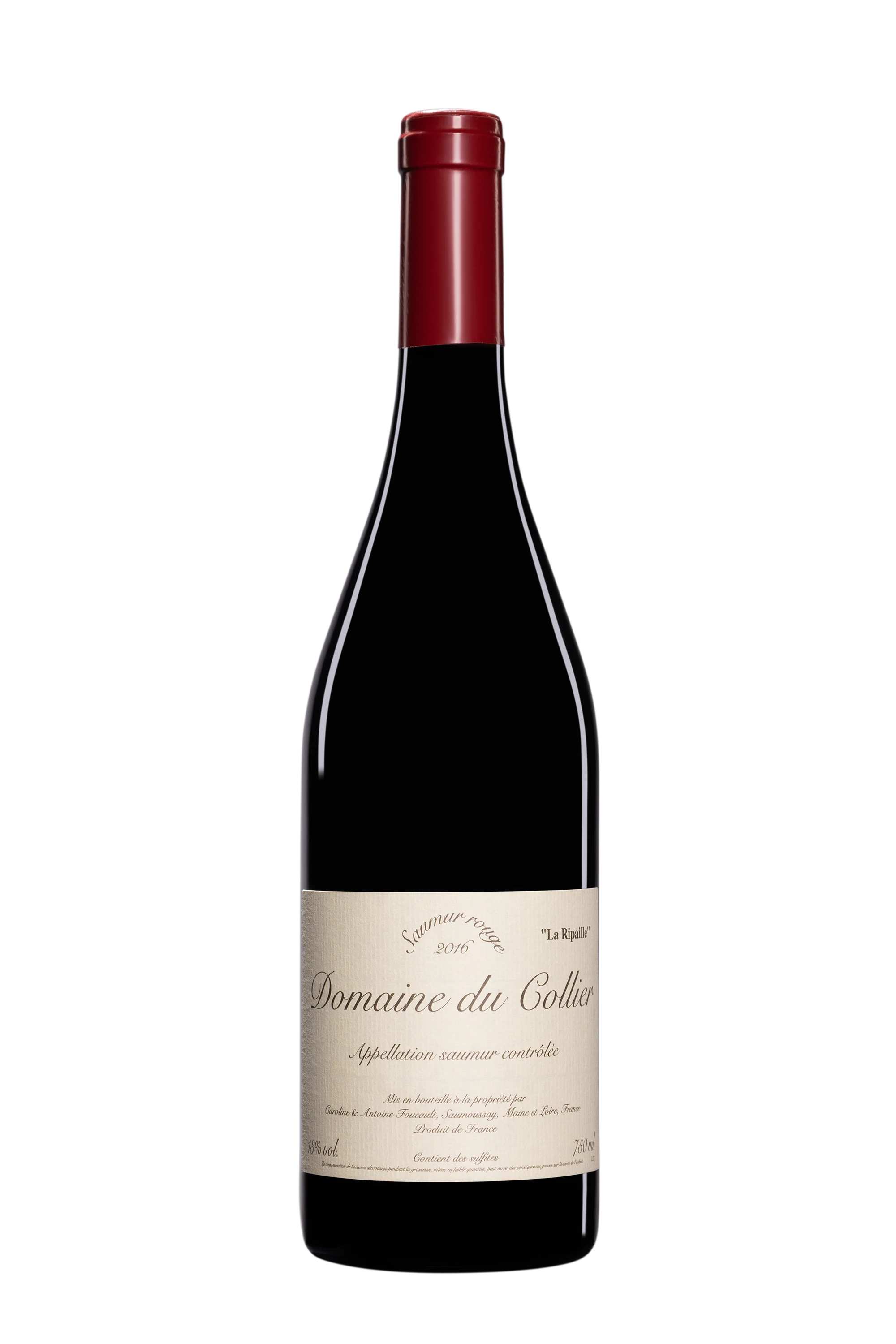 Domaine du Collier - Saumur-Champigny "La Ripaille" Rouge 2016, 75cl
