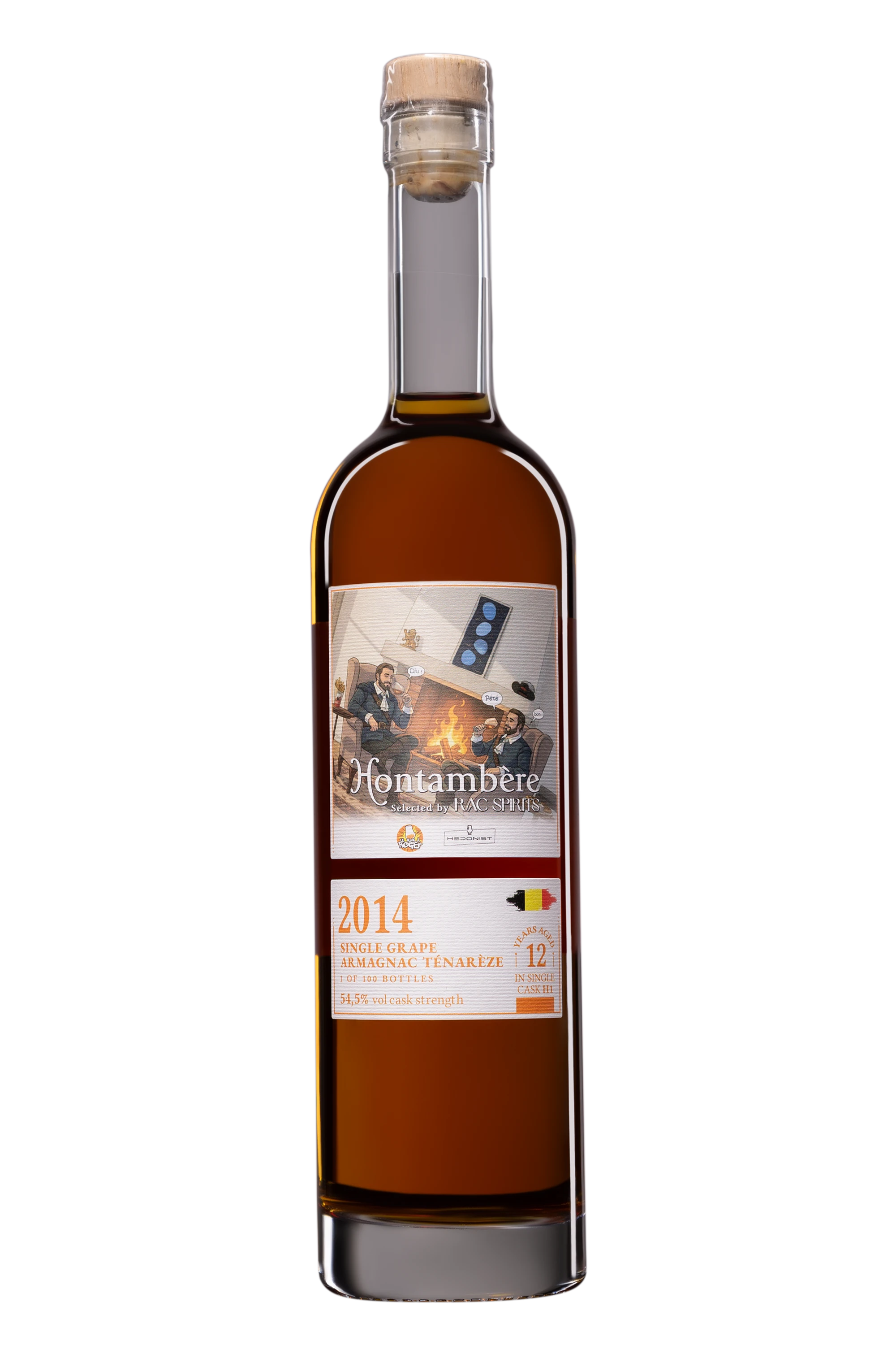 Château de Hontambère - Armagnac-Ténazères "12 ans Folle Blanche 2014 - Le Blog à Roger/Hedonist" Brun 2014 54.5°, 50cl