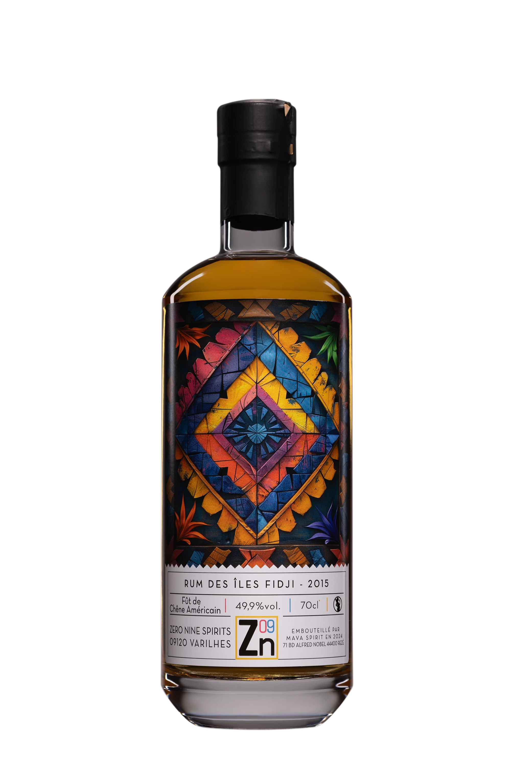 Zero Nine Spirits - Molasses Fijian Rhum Brun 2015 49.9°, 70cl