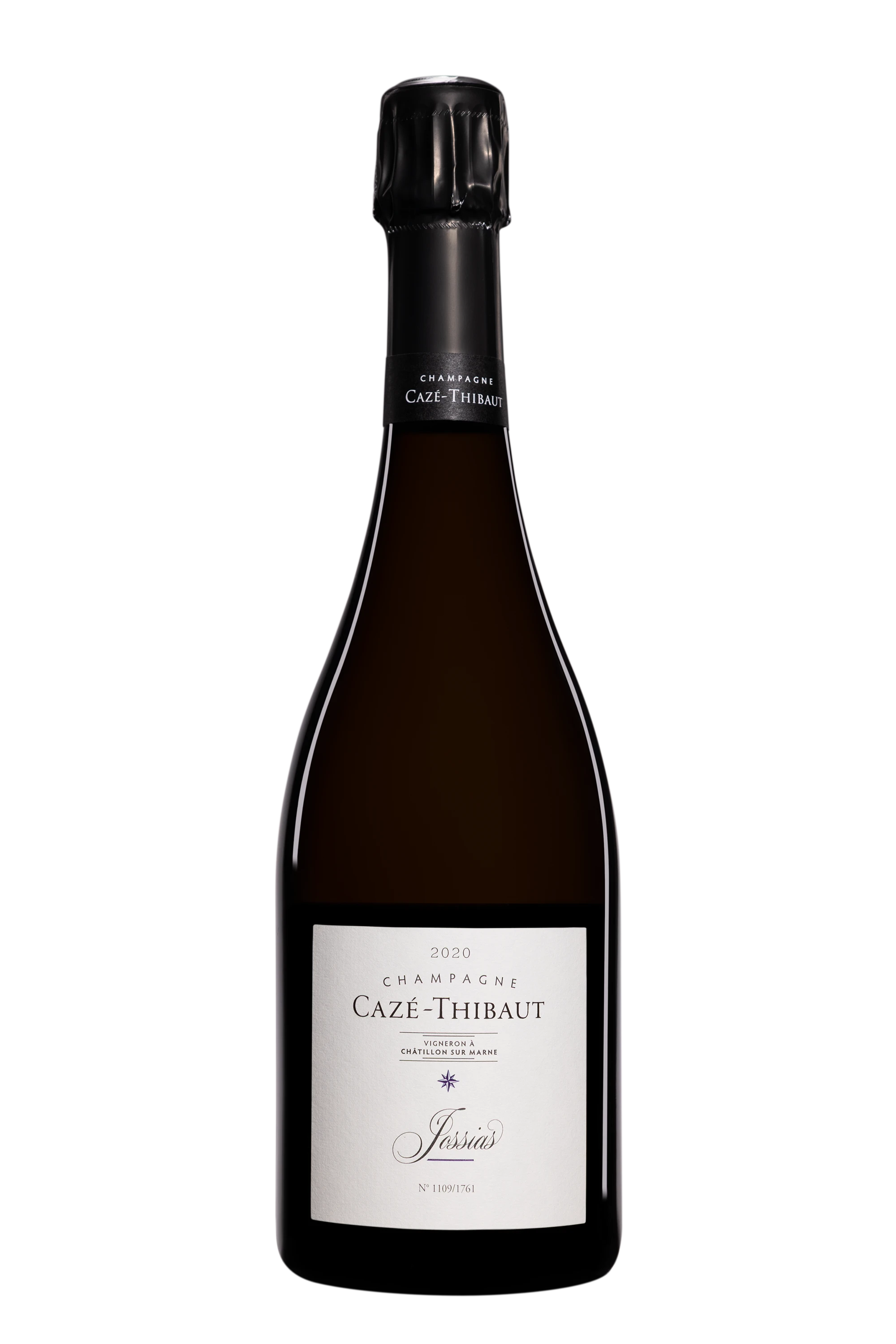 Domaine Cazé-Thibaut - Champagne Extra-Brut Blanc de Noirs Millésimé "Jossias" Blanc 2020 Dégorgement 24 Feb. 2025 12.5°, 75cl
