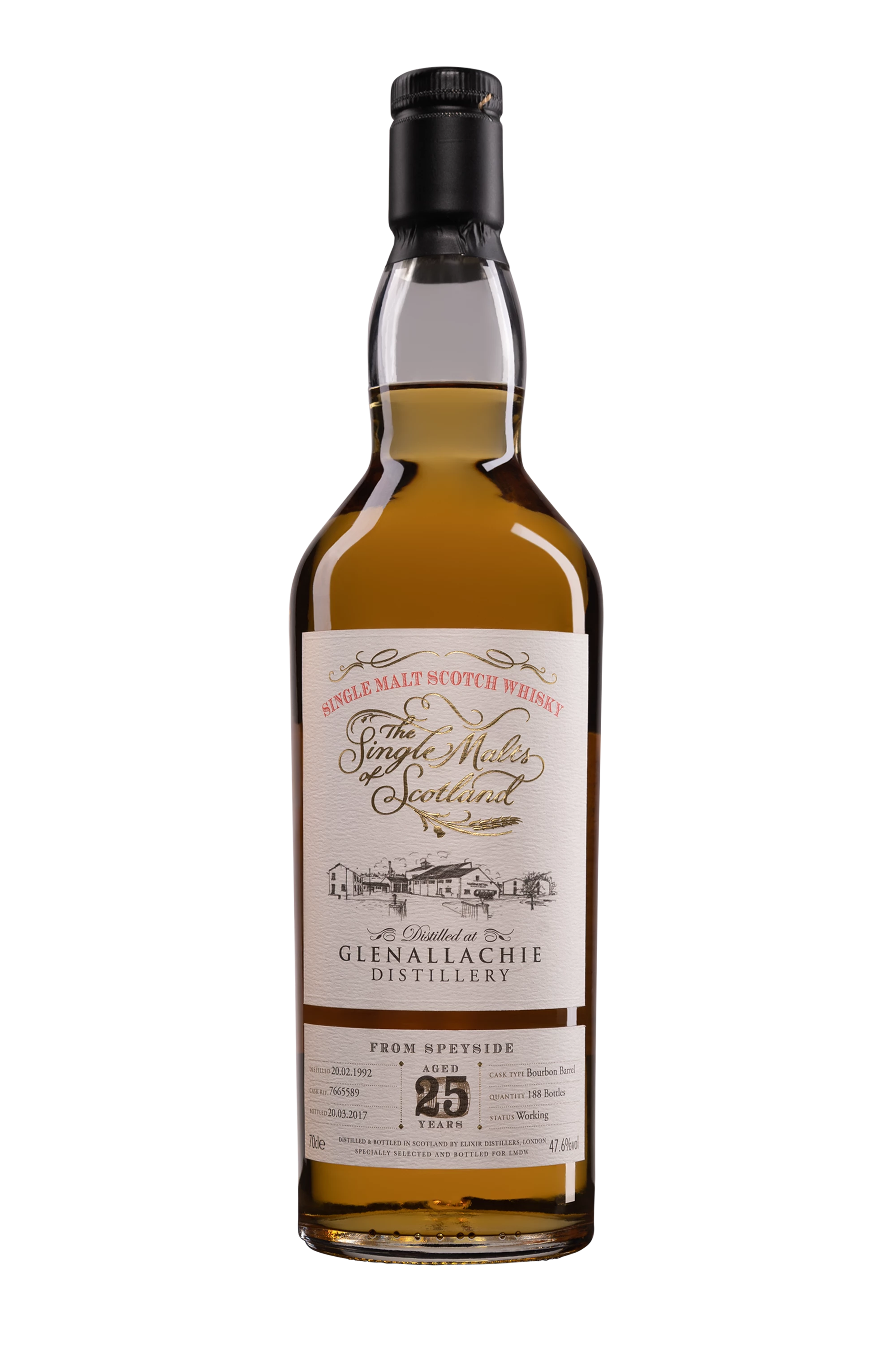 The Single Malt Of Scotland - Single Malt Scotch Whisky "Glenallachie - 25 Ans" 1992 Giftbox 47.60°, 70cl