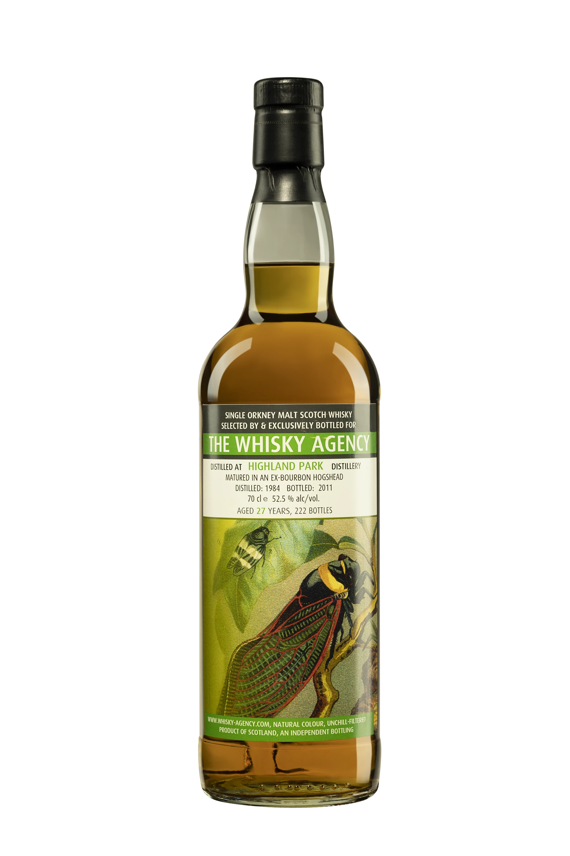 The Whisky Agency - Single Malt Scotch Whisky "27 Ans Highland Park - Bugs" 1984 52.5°, 70cl