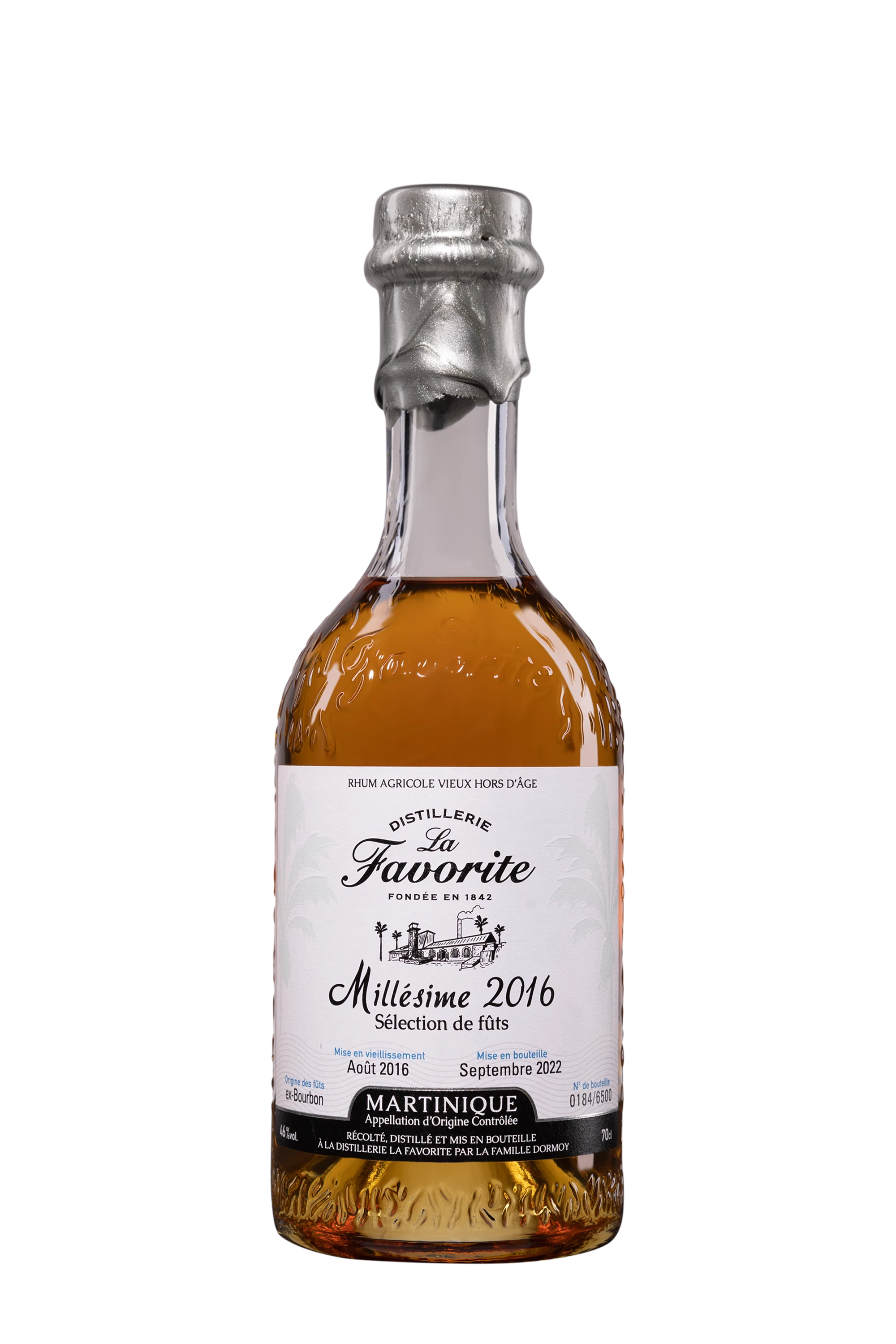 Habitation La Favorite - Rhum Vieux Agricole de Martinique "Millésime" Brun 2016 46°, 70cl