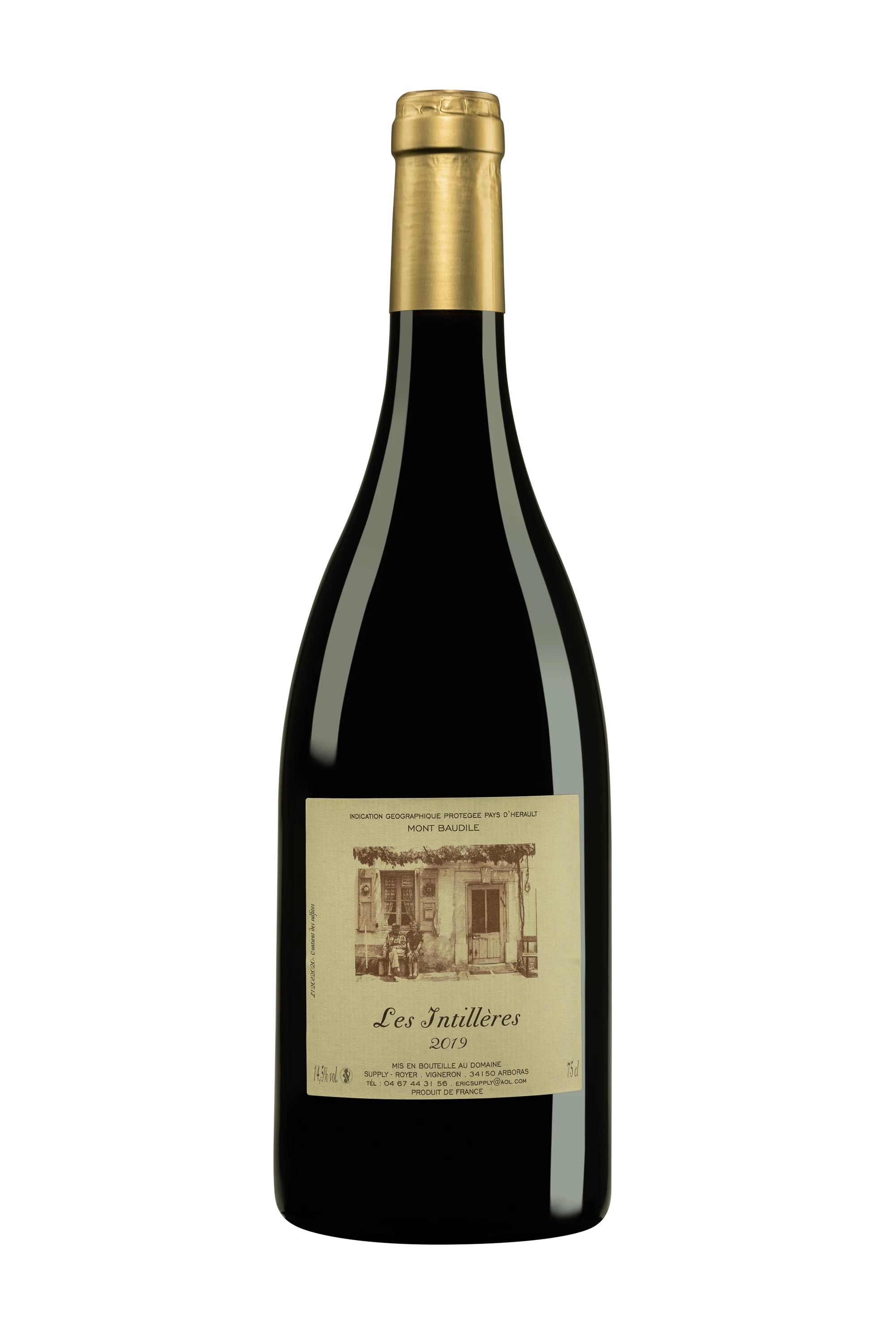 Domaine Supply-Royer - Pays d'Hérault Mont Baudile "Les Intillères" Rouge 2019, 75cl