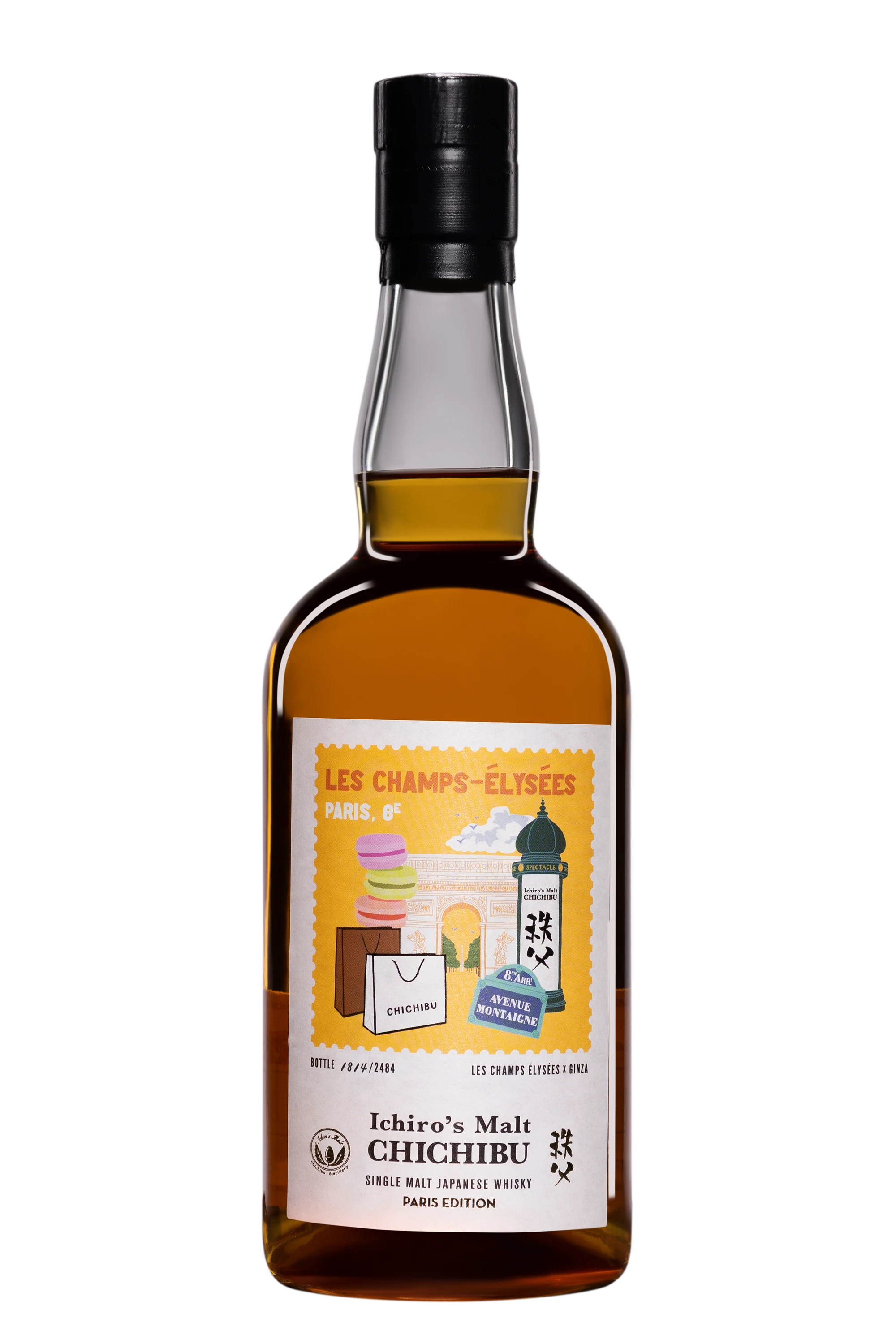 Ichiro's Malt Chichibu - Single Malt Japanese Whisky "Paris Edition 2025 - Les Champs Élysées Itinéraires" Brun NV 50.5° Giftbox, 70cl