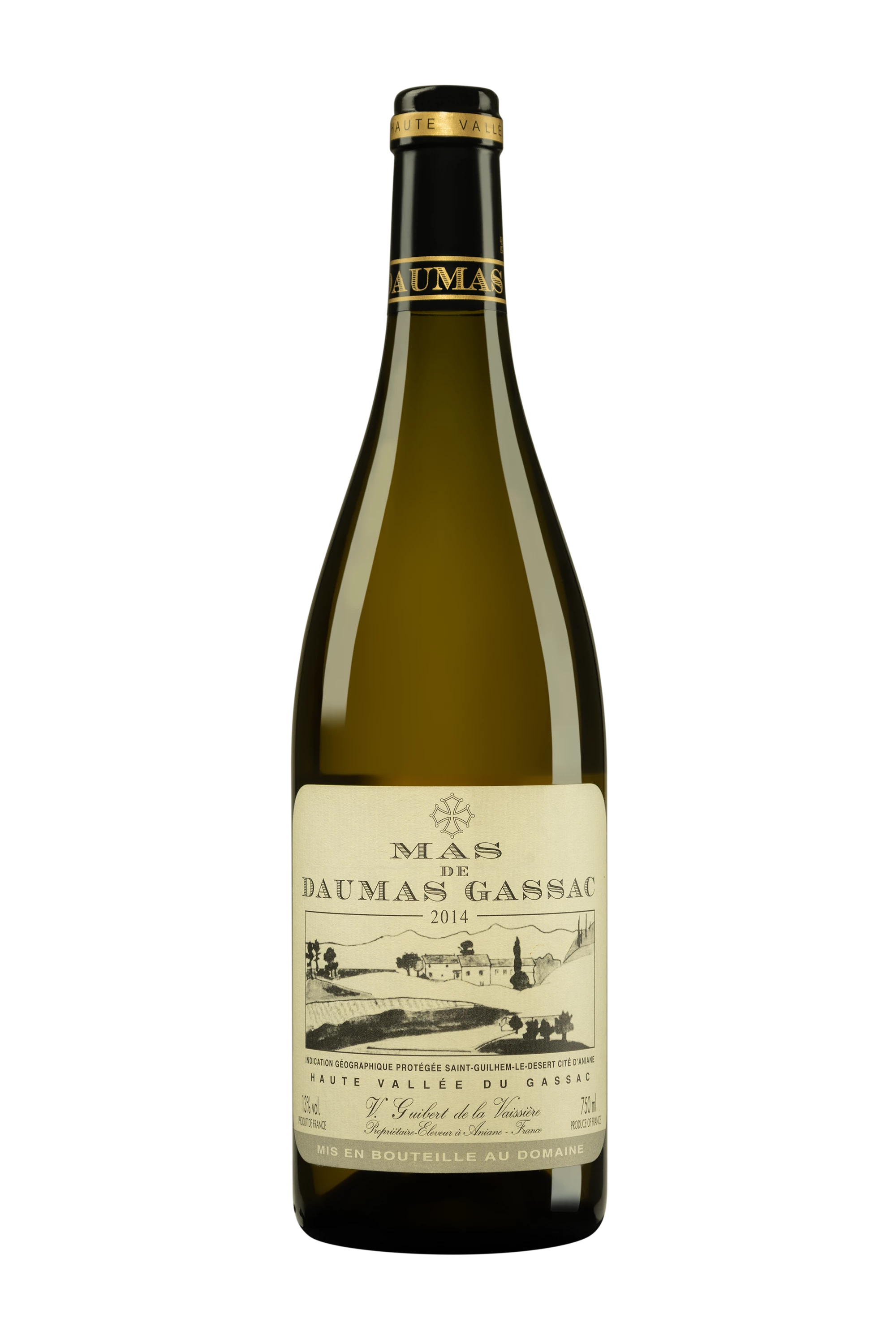 Mas Daumas Gassac - Vin de Pays de Saint Guilhem-le-Désert – Cité d'Aniane Blanc 2014, 75cl