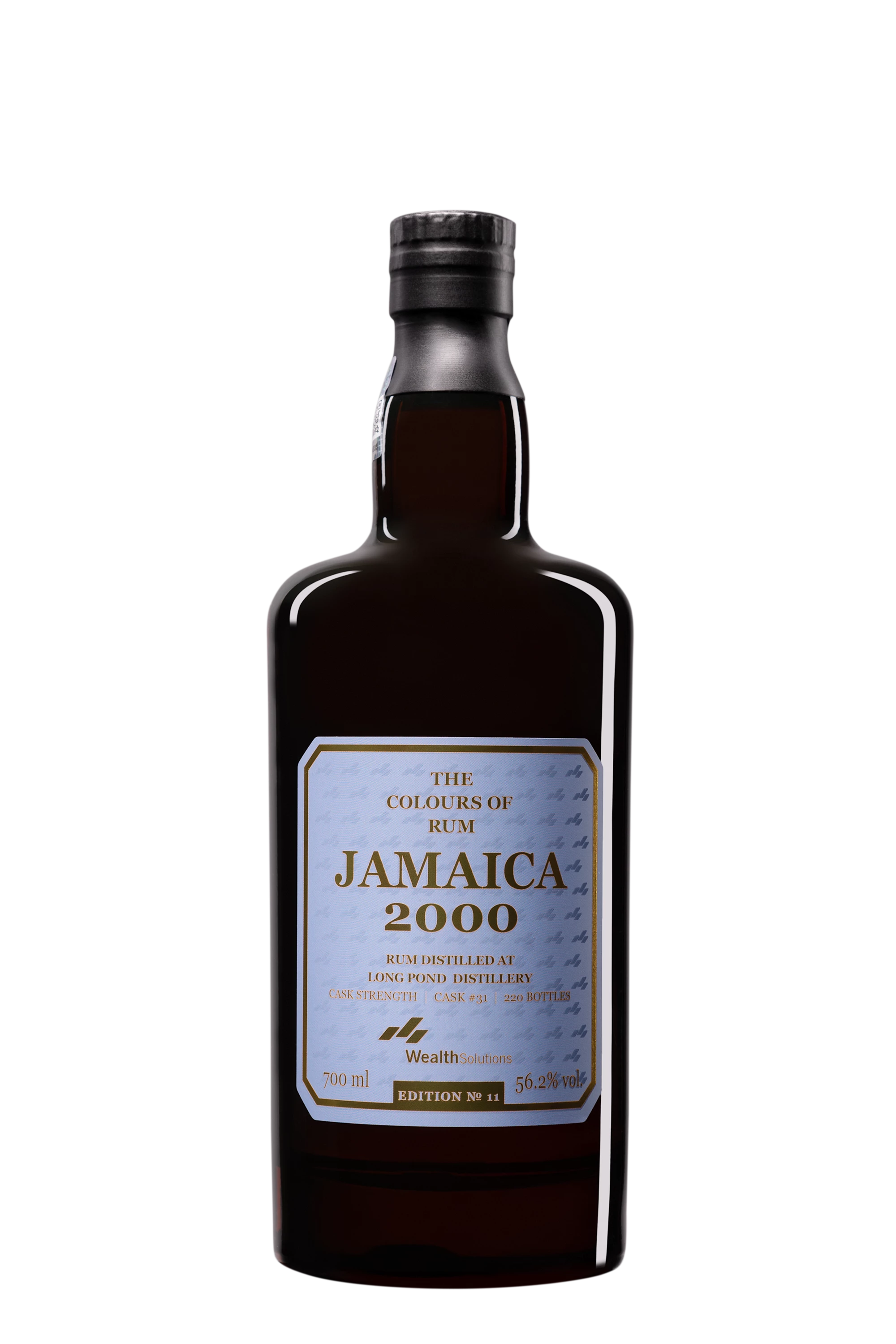 The Colours of Rum - Molasses Jamaican Rhum "21 Ans Long Pond - Single Cask - N°11" Brun 2000 56.2° Giftbox, 70cl