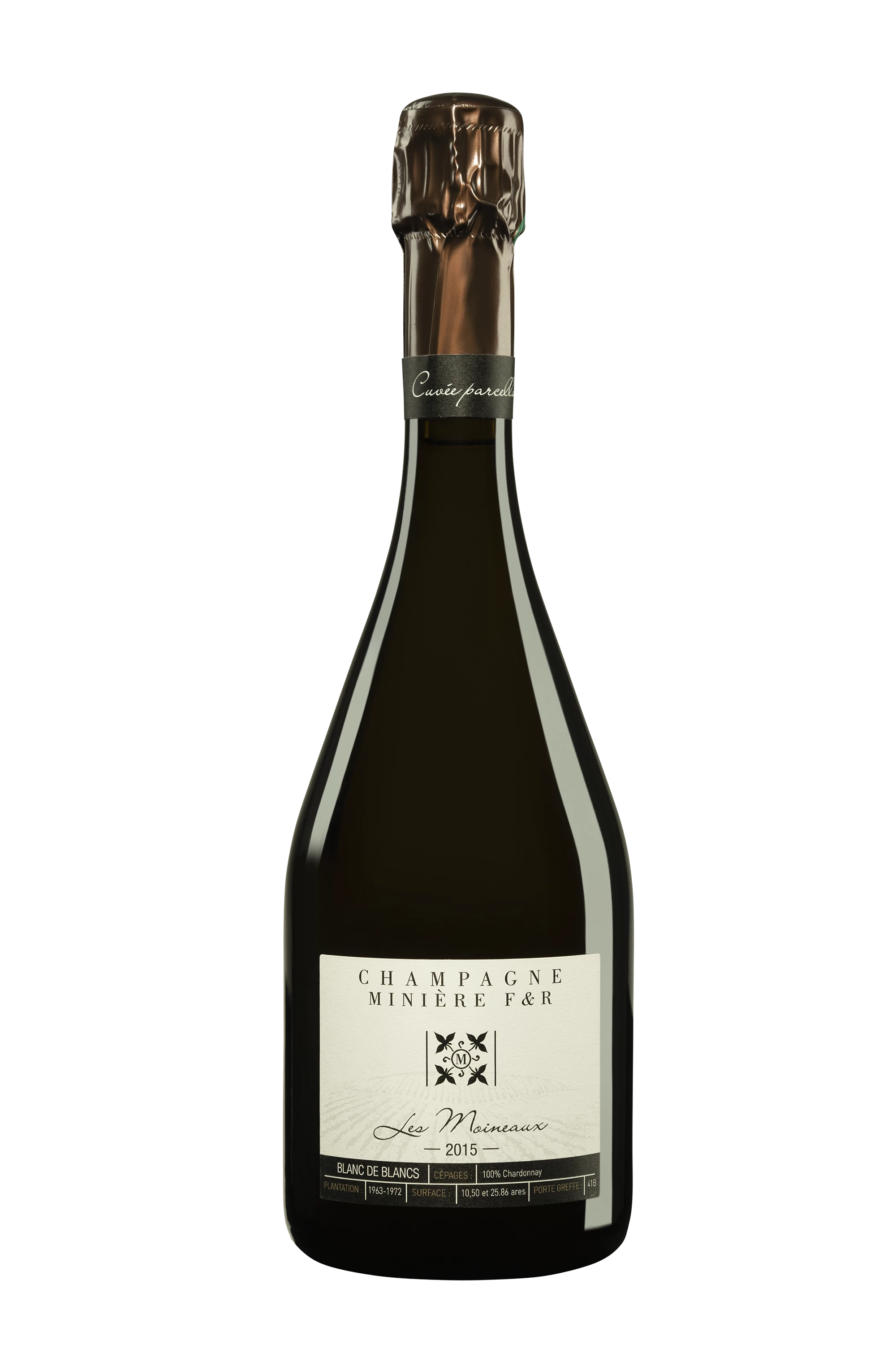Domaine Minière F & R - Champagne Extra-Brut Blanc de Blancs Millésimé "Les Moineaux" Blanc 2015 12°, 75cl