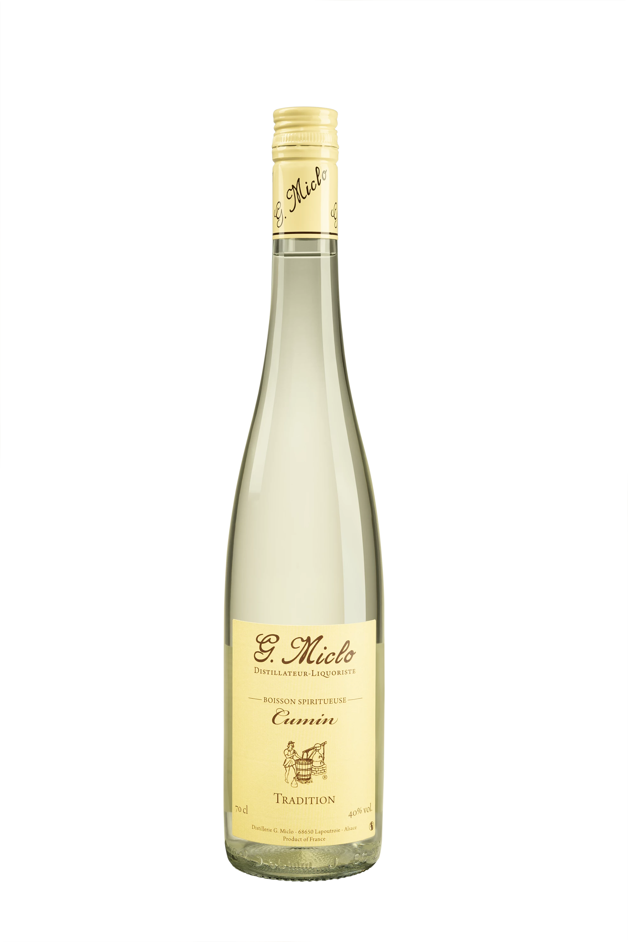 Distillerie Gilbert Miclo - Eau de Vie d'Alsace "Cumin - Tradition" 40° Giftbox, 70cl