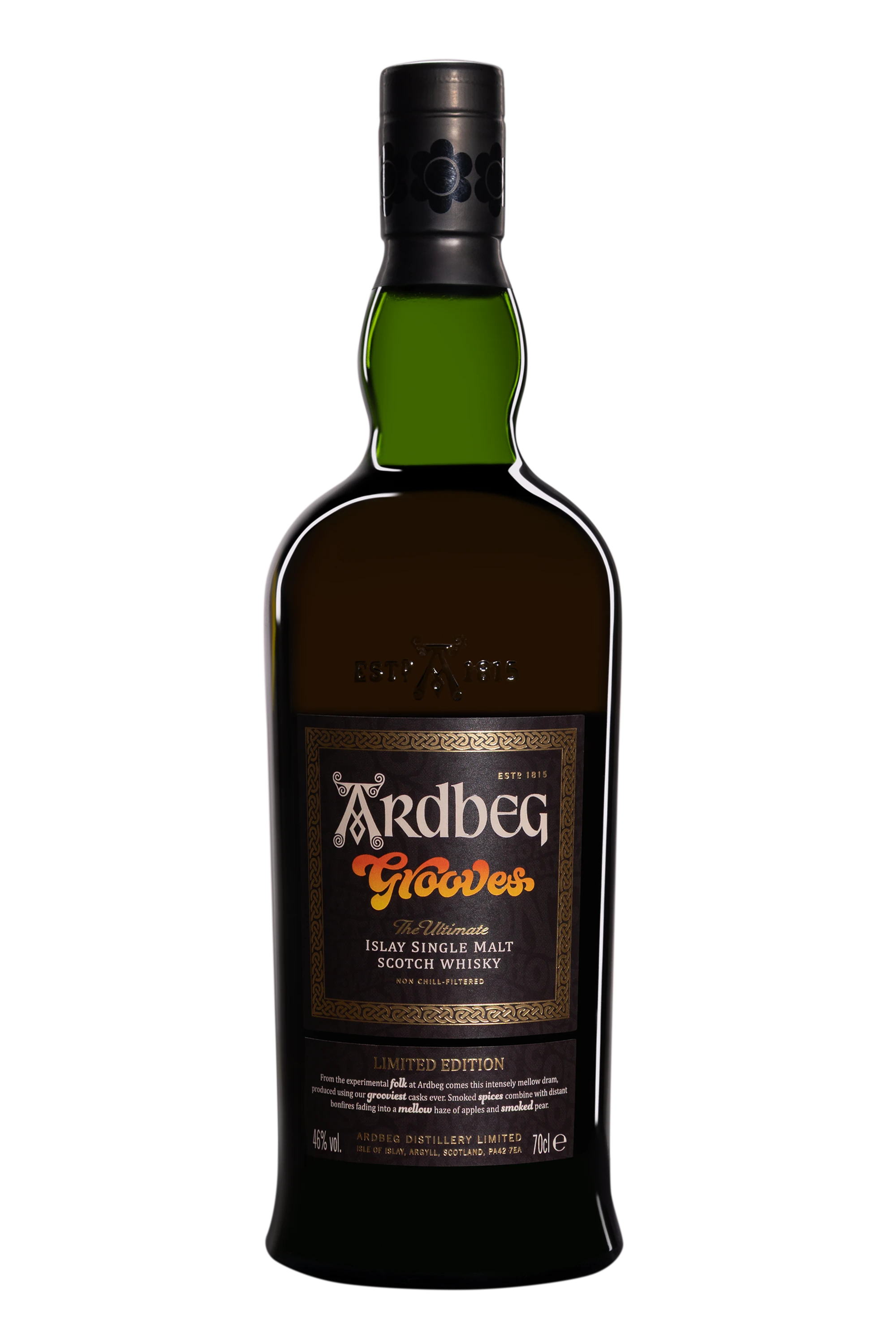Ardbeg - Single Malt Scotch Whisky "Grooves" Brun 46°, 70cl