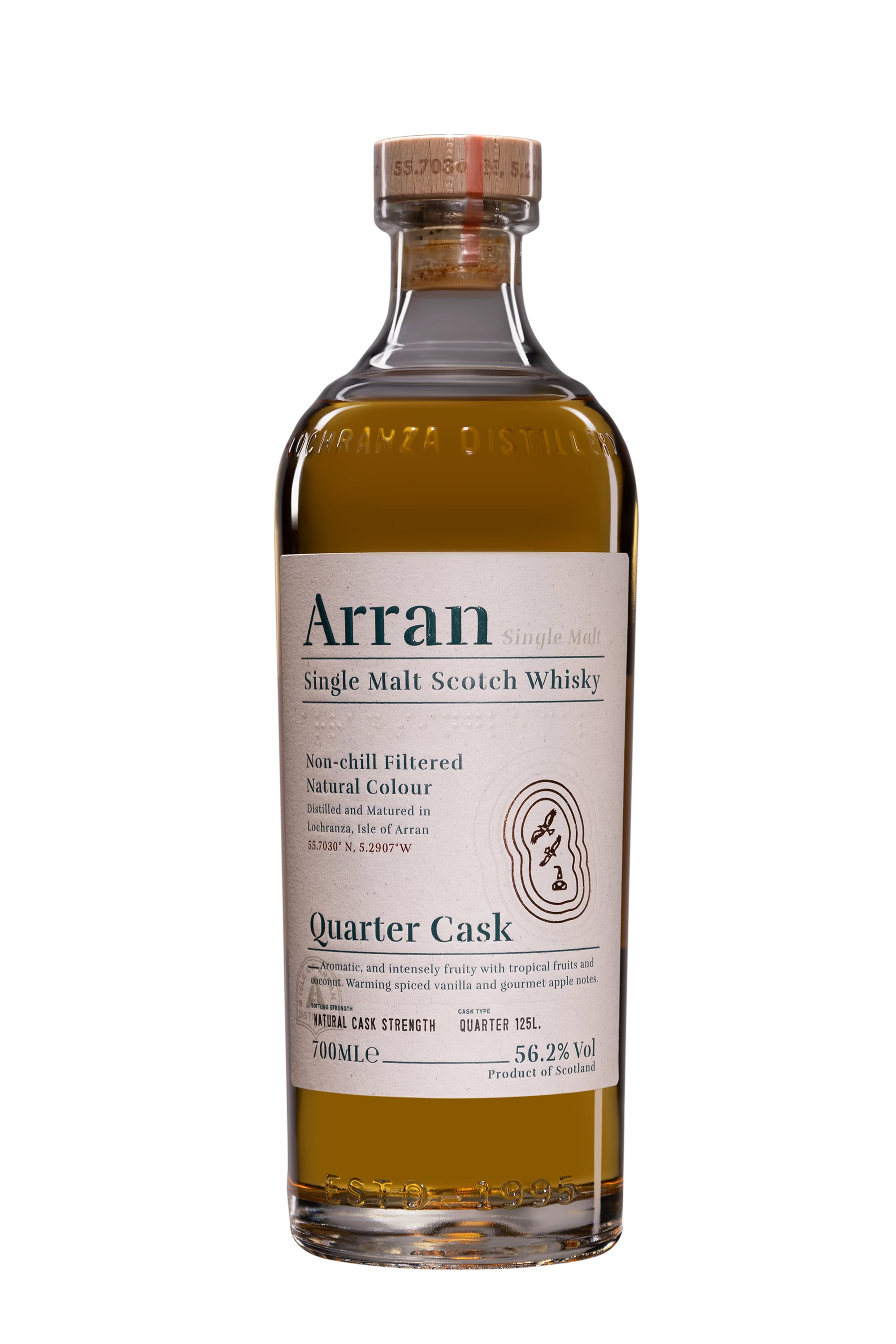 The Arran - Single Malt Scotch Whisky "Quarter Cask - The Bothy" 56.2° Giftbox, 70cl