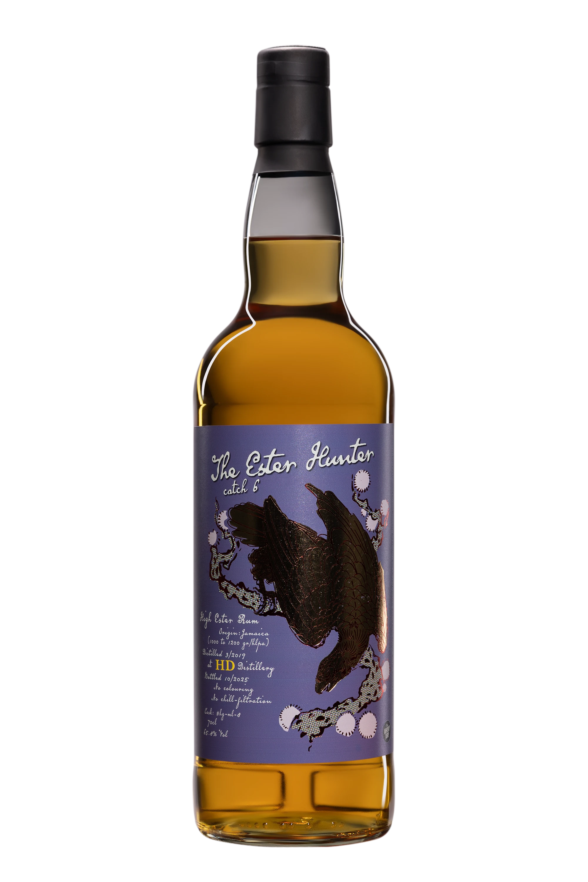 The Whisky Jury - Molasses Jamaican Rhum "The Ester Hunter Catch 6 HG-ML-8" Brun 2019 65.8°, 70cl