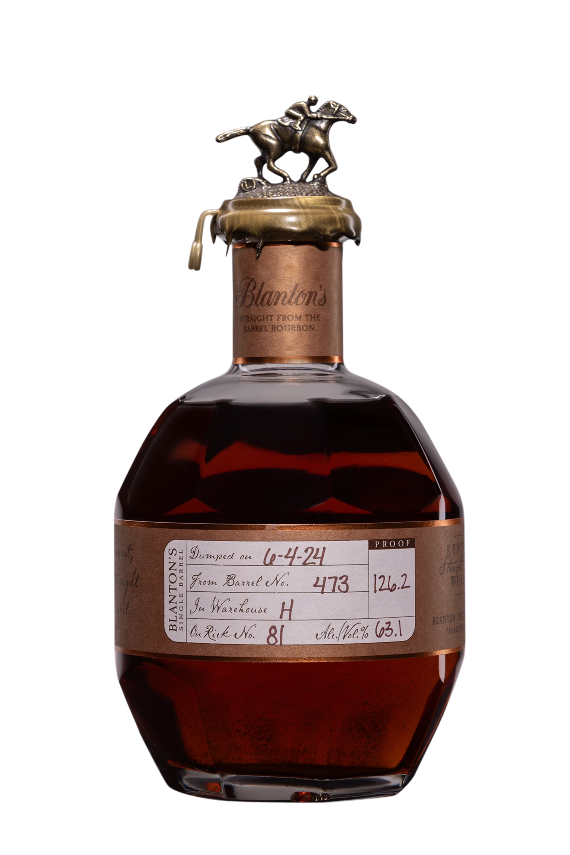 Buffalo Trace - Kentucky Bourbon "Blanton's - Straight from the Barrel" Brun 63.1° Giftbox, 70cl