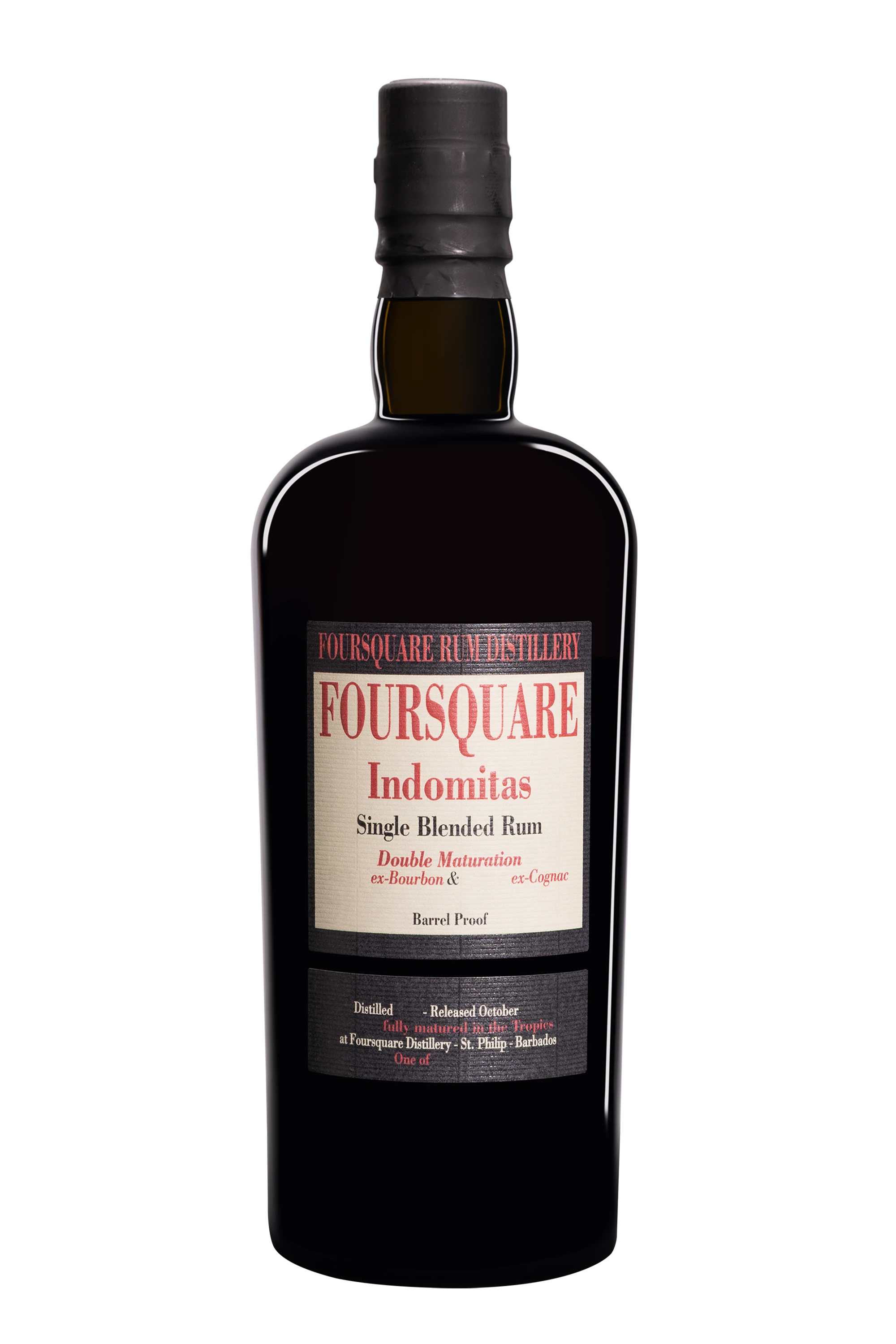 Vélier - Molasses Barbados Rhum "15 Ans Foursquare - Indomitas" Brun NV 62° Giftbox, 70cl