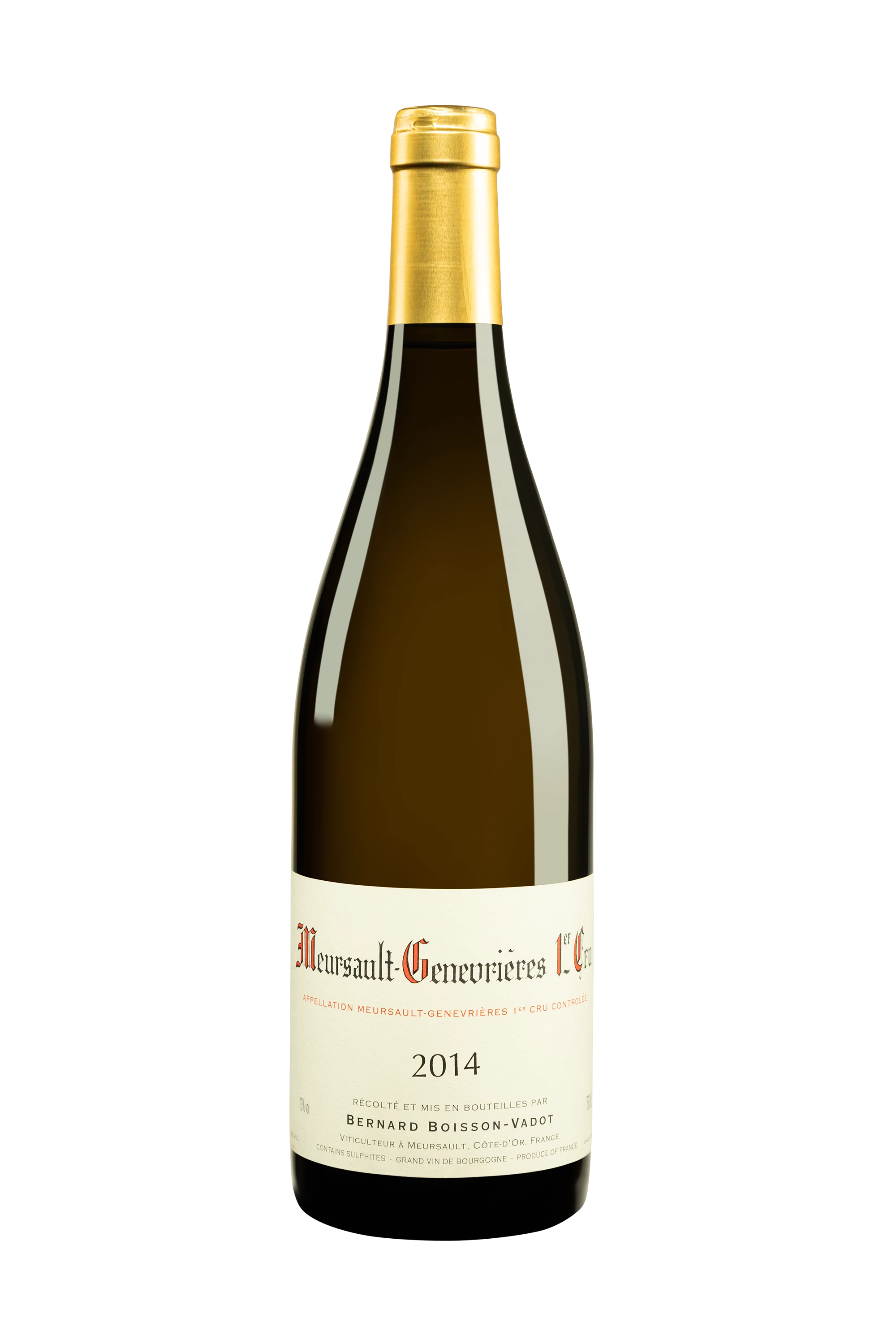 Domaine Bernard Boisson-Vadot - Meursault 1er Cru "Genevrières" Blanc 2014, 75cl