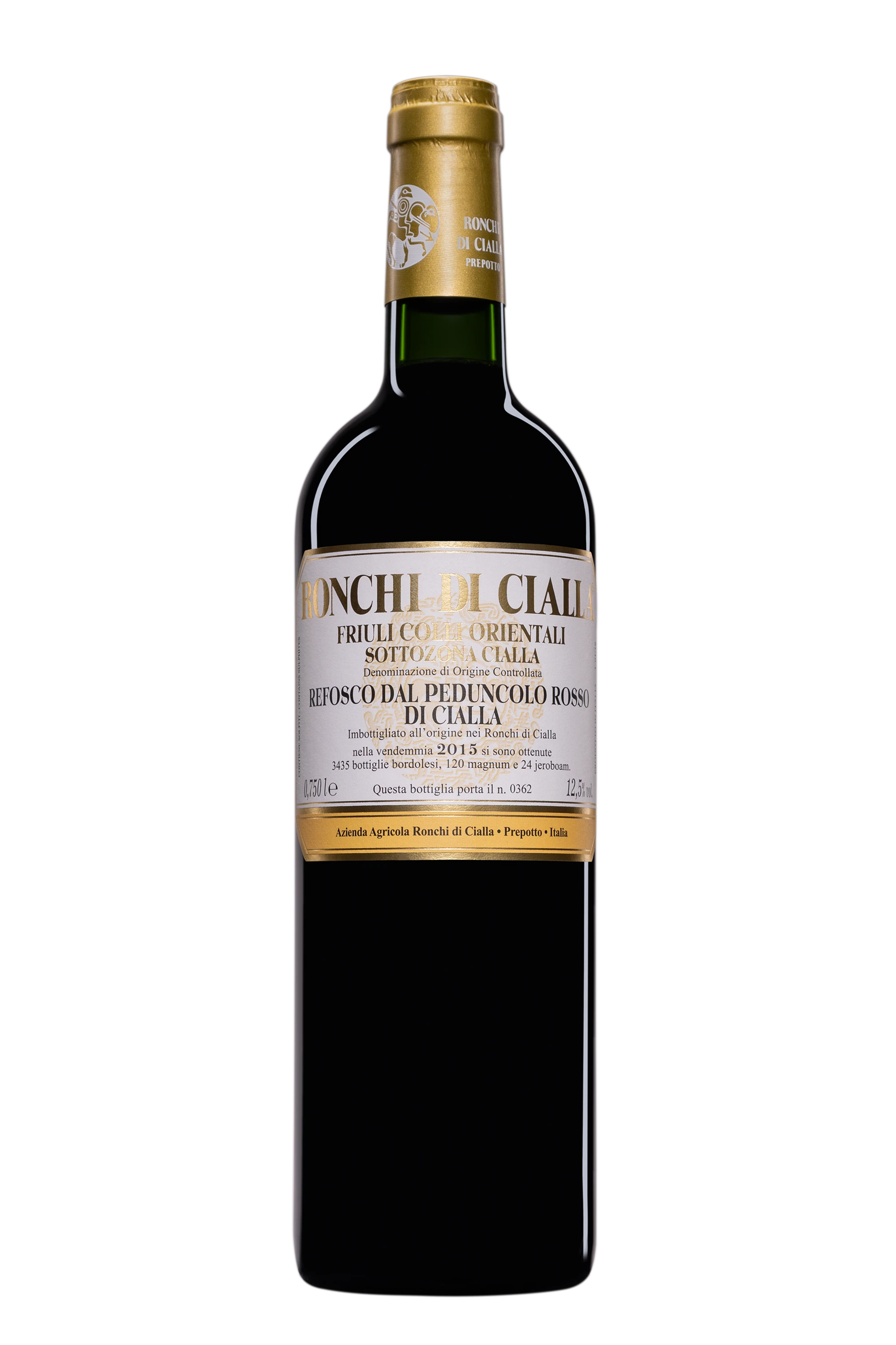 Ronchi di Cialla - Colli Orientali del Friuli "Refosco dal Peduncolo Rosso di Cialla" Rouge 2015 12°, 75cl