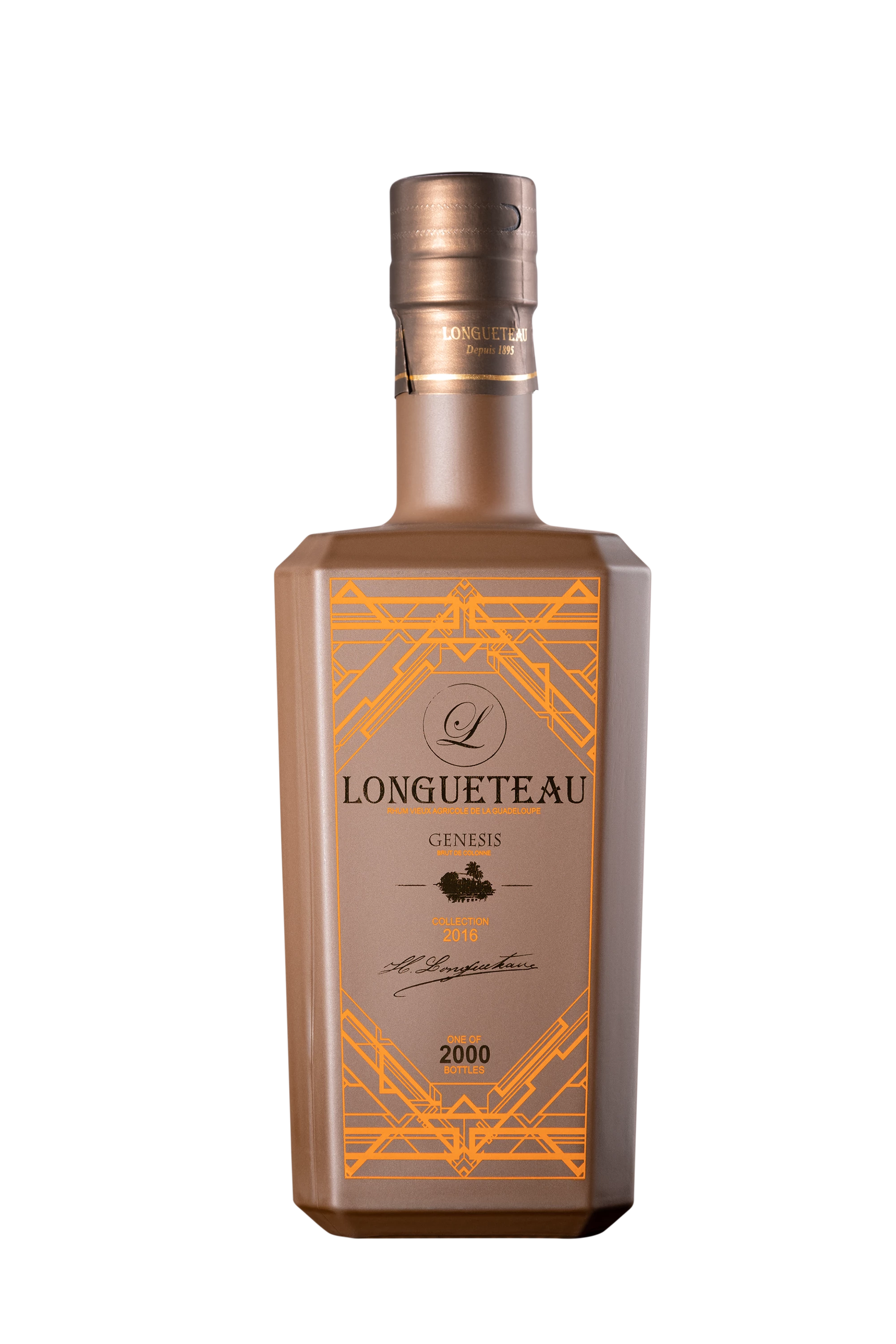 Longueteau - Rhum Vieux Agricole de Guadeloupe "Génésis Vieux - Batch 1" Brun 71.7°, 70cl