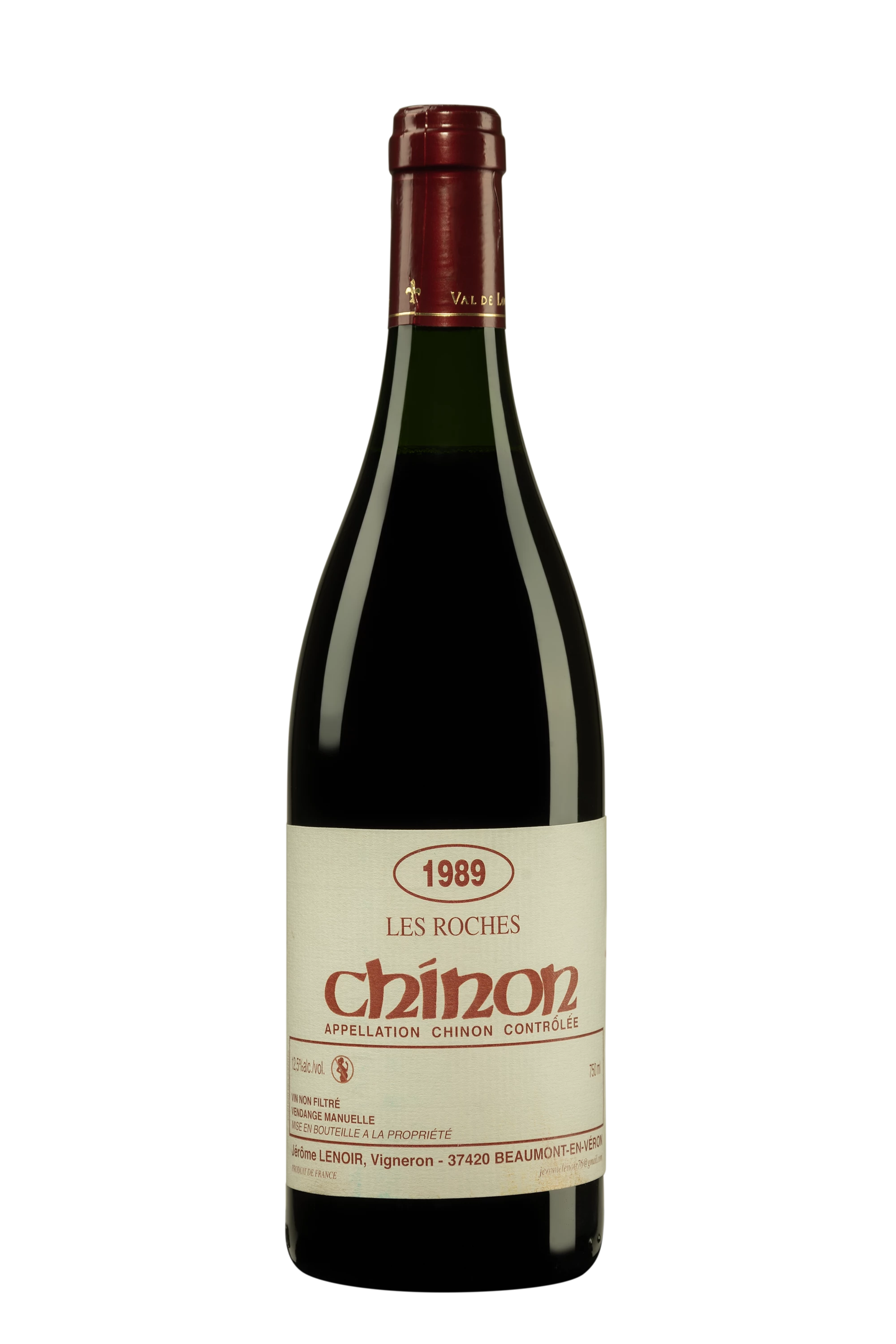 Domaine Jérôme Lenoir - Chinon "Les Roches" Rouge 1989, 75cl