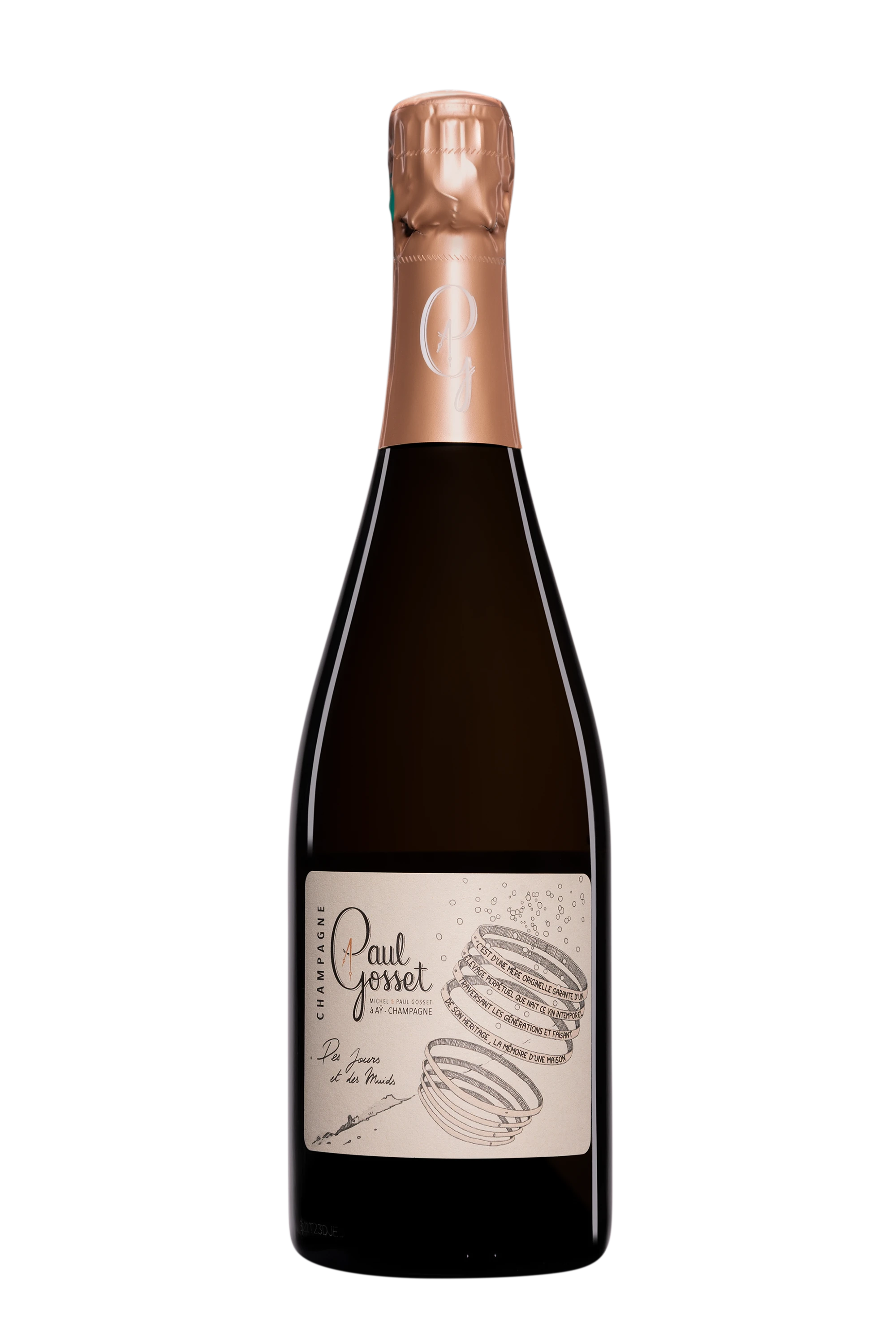 Domaine Paul Gosset - Champagne Brut Nature 1er Cru "Des Jours et des Muids" Blanc NV Dégorgement 16 Oct. 2024 12.5°, 75cl