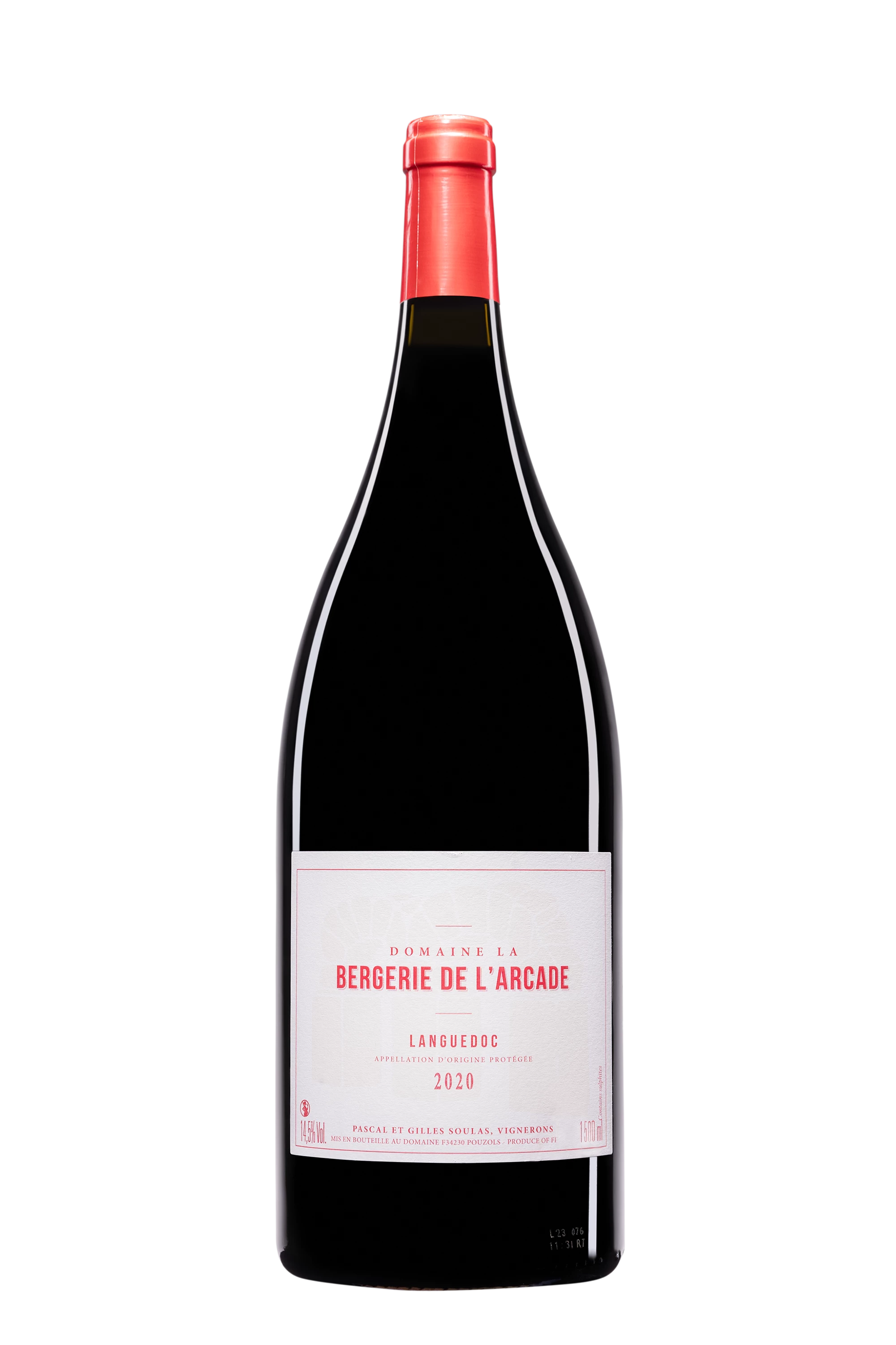 Domaine la Bergerie de l'Arcade - Languedoc Rouge 2020, 150cl