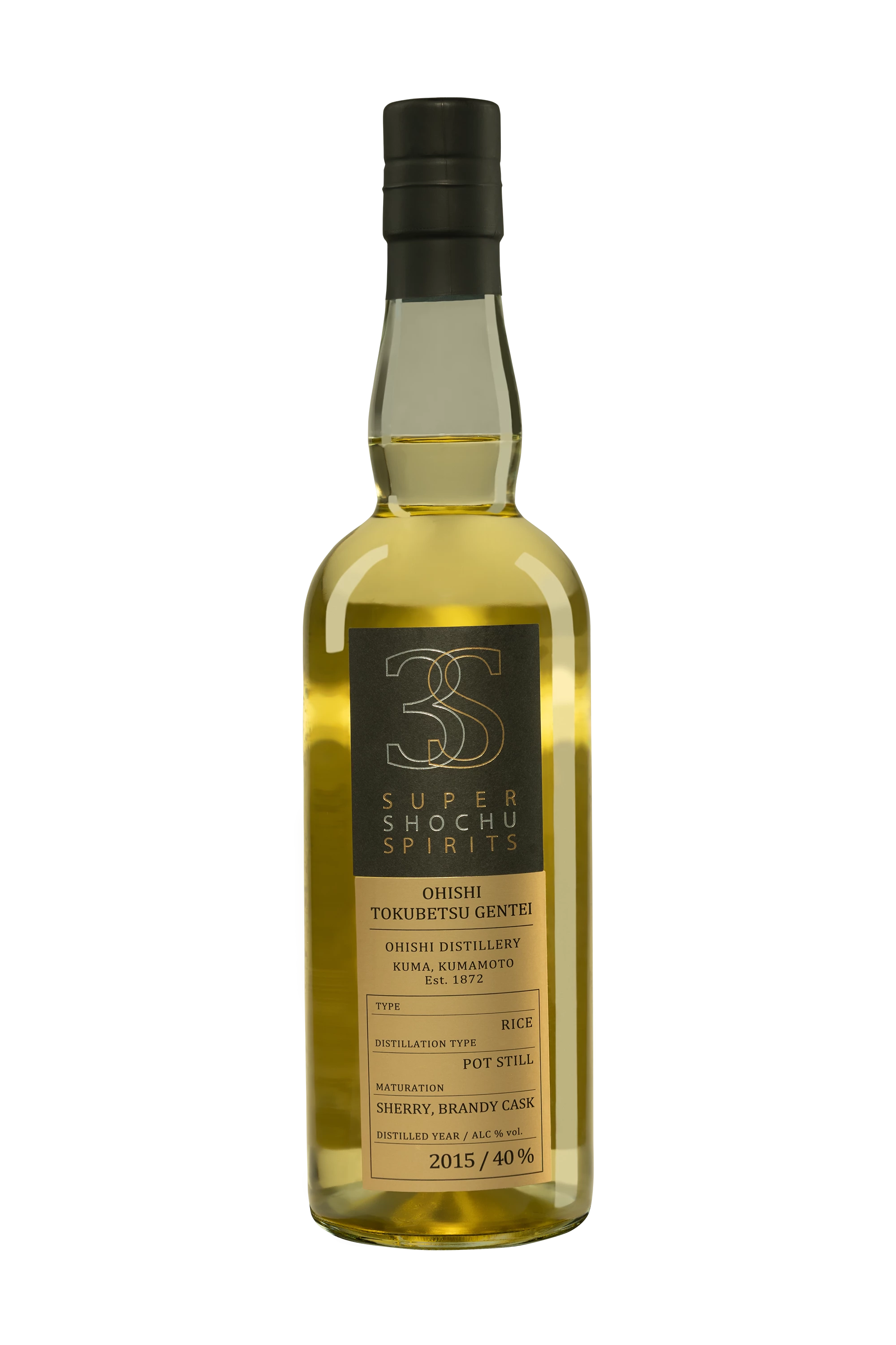 3S - Shochu "Tokubetsu Gentei" Brun 2015 40°, 70cl