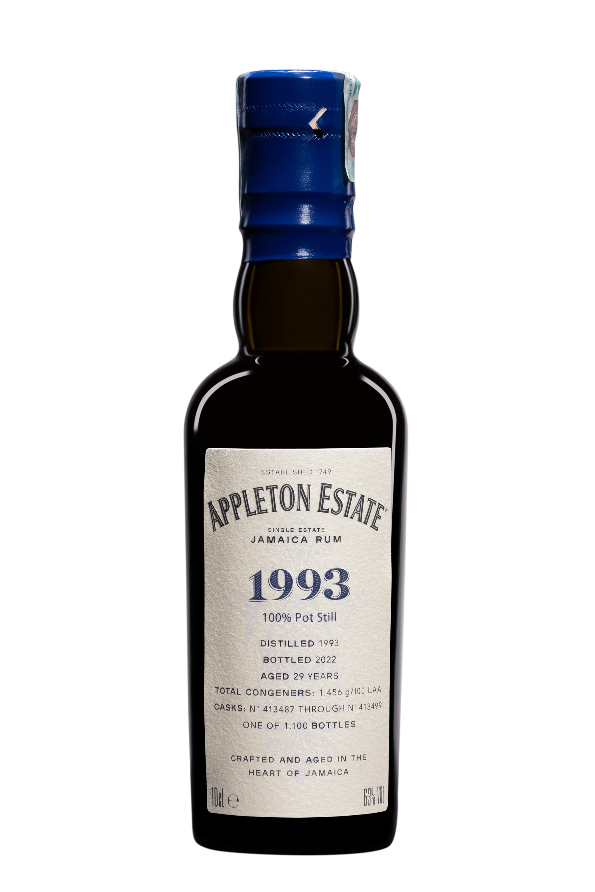Appleton - Molasses Jamaican Rhum "29 Ans - Vélier Hearts Collection" Brun 1993 63° Giftbox, 10cl