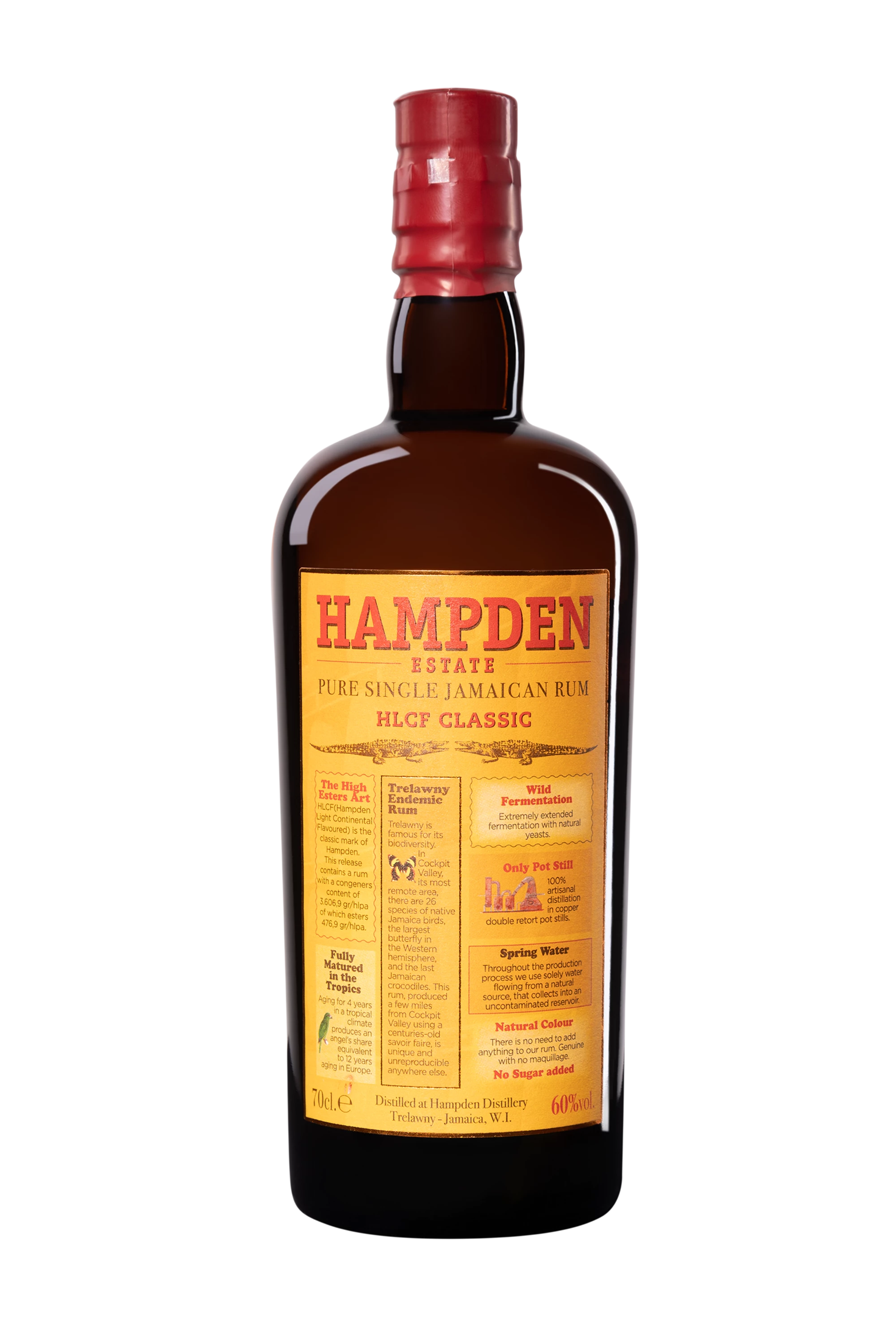 Hampden - Molasses Jamaican Rhum "HLCF Classic" Brun 60° Giftbox, 70cl