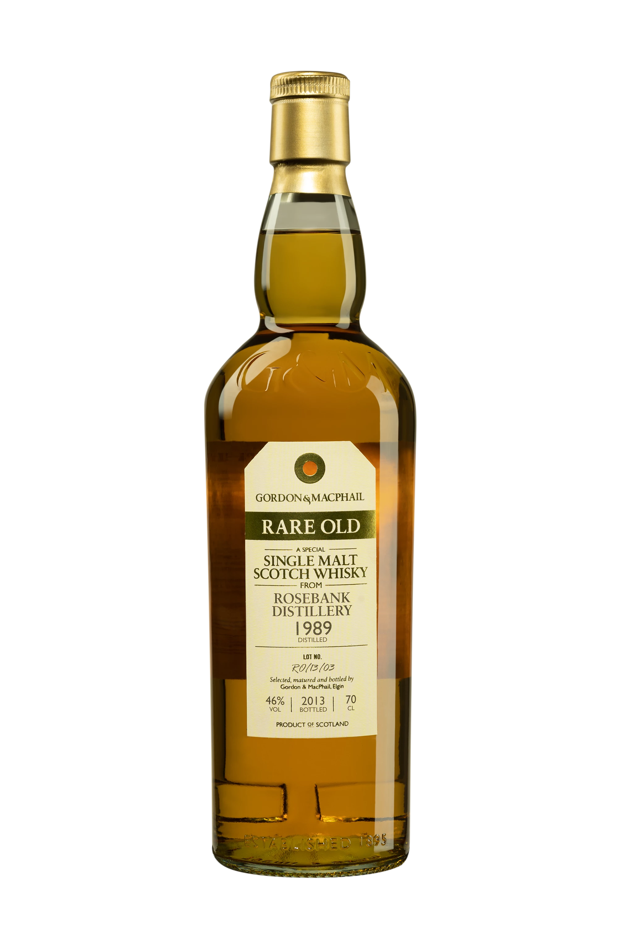 Gordon & Macphail - Single Malt Scotch Whisky "Rosebank - 24 Ans R0/13/03" 1989 46°, 70cl
