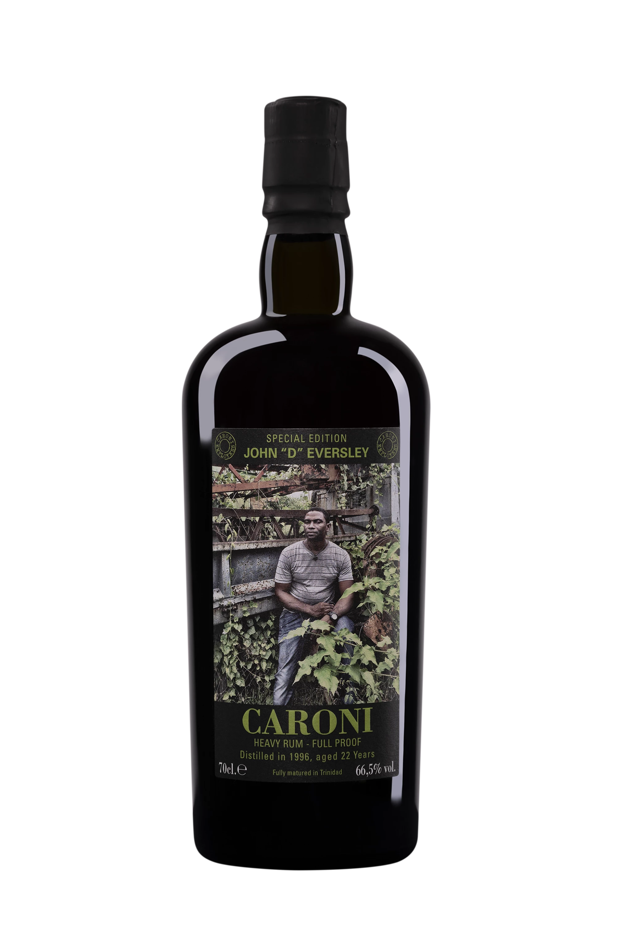 Vélier - Molasses Trinidadian Rhum "22 Ans Caroni - John D Eversley Employees 1st Release" Brun 1996 66.50° Giftbox, 70cl