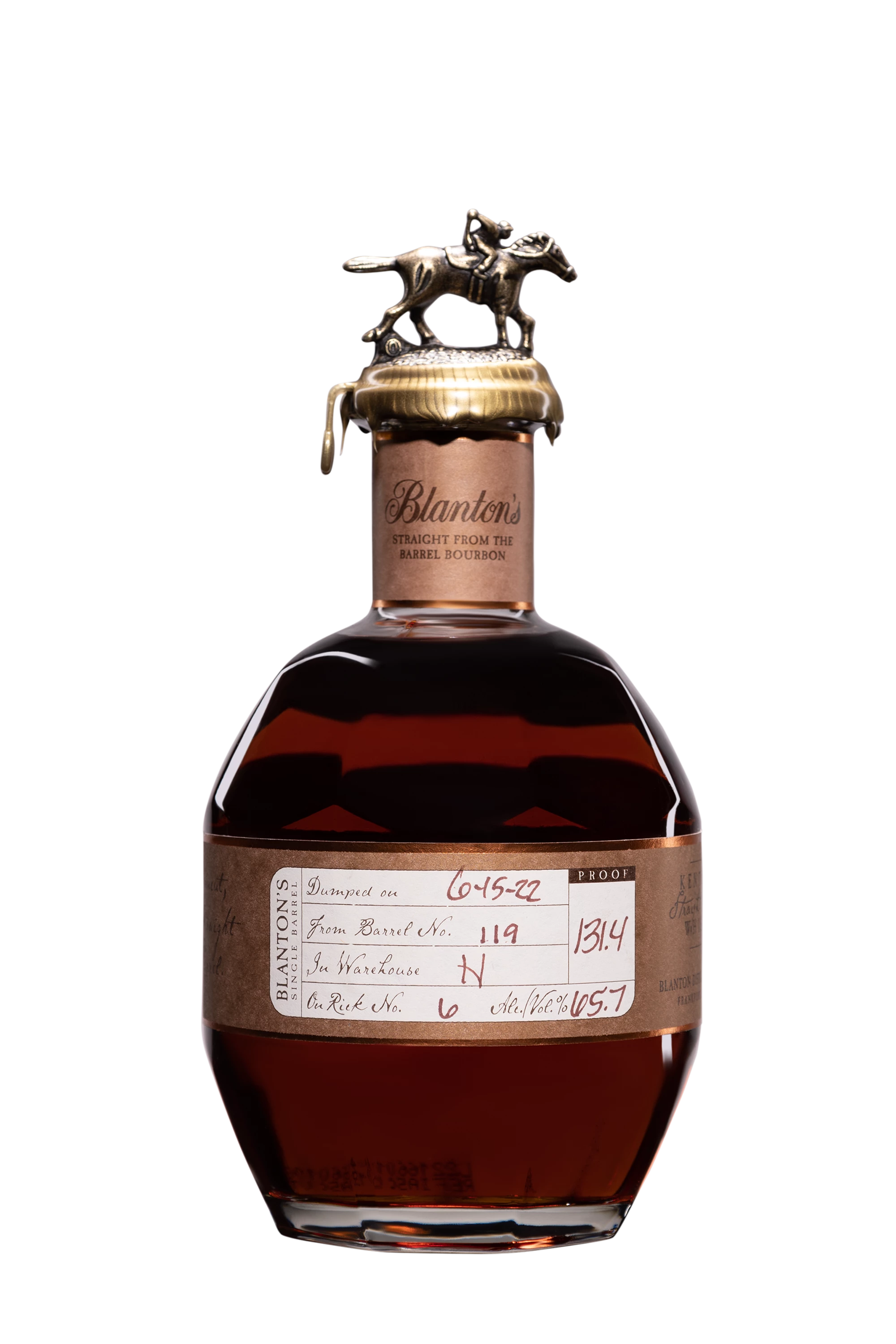 Buffalo Trace - Kentucky Bourbon "Blanton's - Straight from the Barrel" Brun 65.7° Giftbox, 70cl