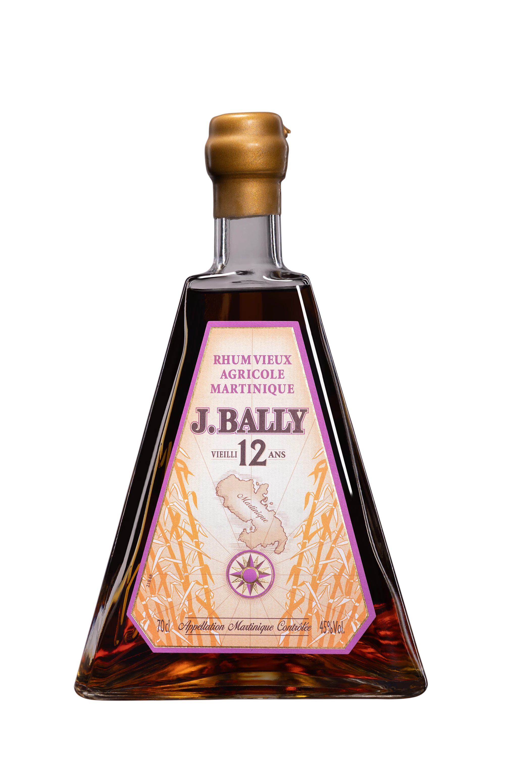 J. Bally - Rhum Vieux Agricole de Martinique "12 Ans" Brun 45° Giftbox, 70cl