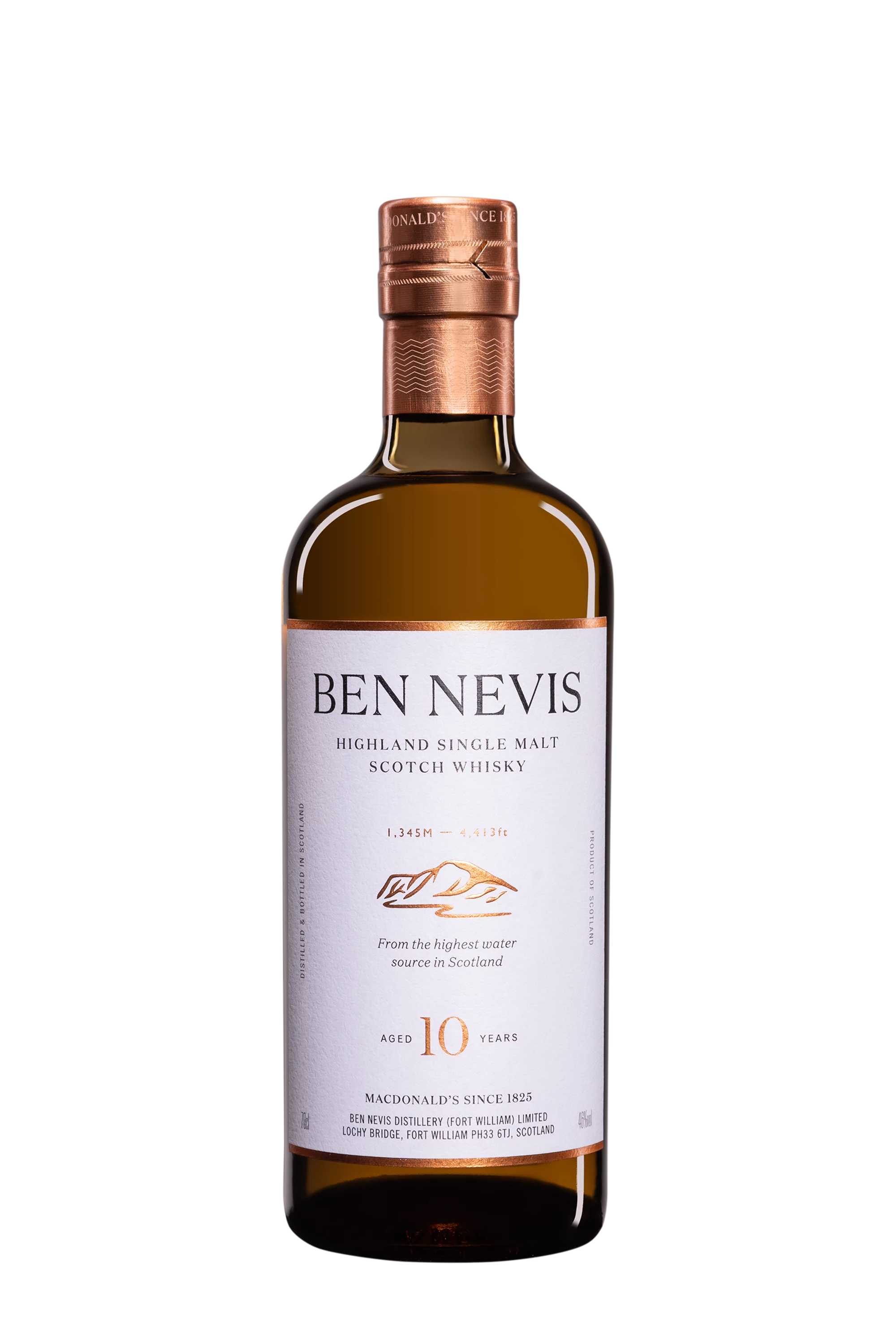 Ben Nevis - Single Malt Scotch Whisky "10 Ans" 46° Giftbox, 70cl