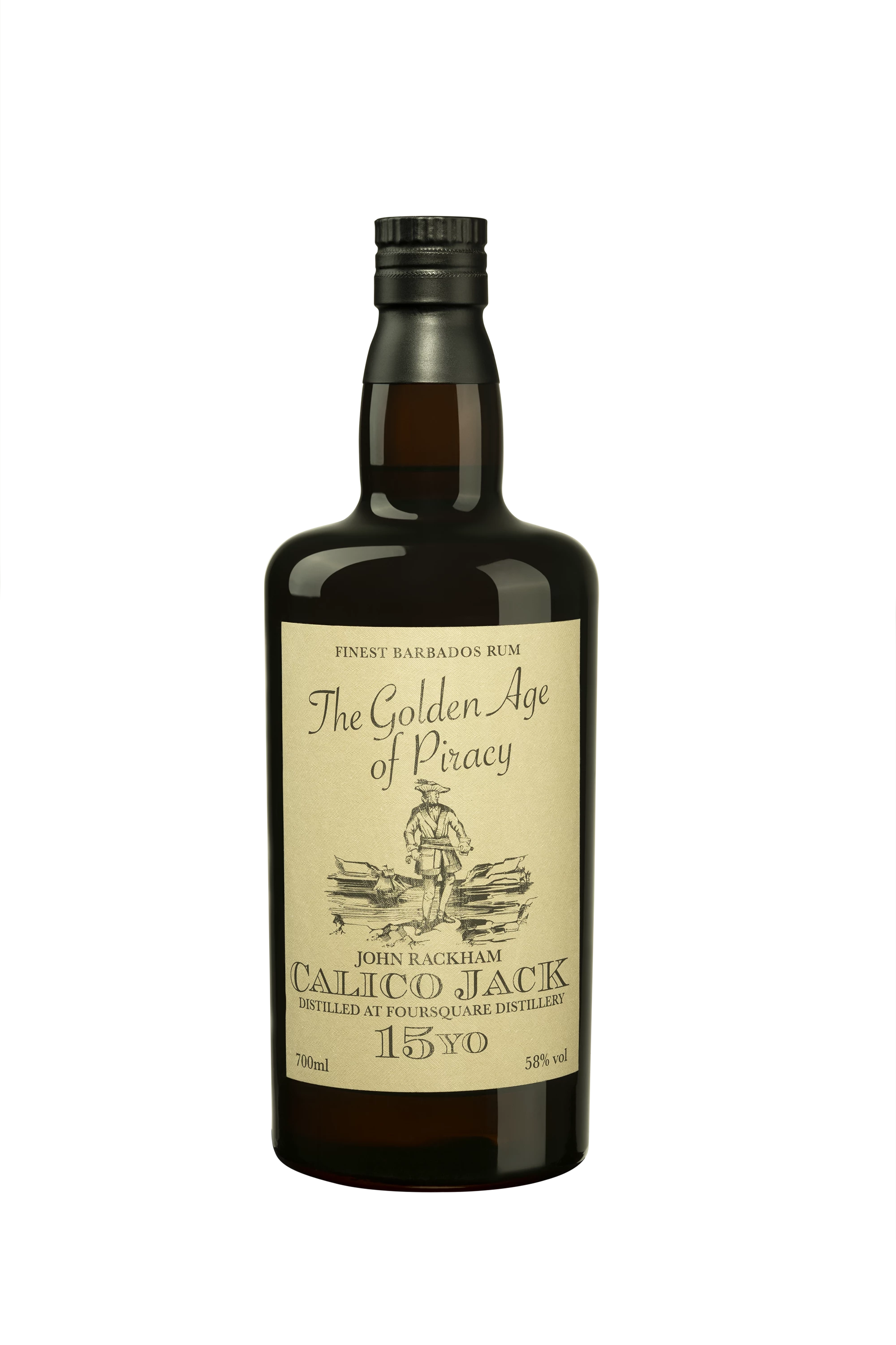 Distilia - Molasses Barbados Rhum "15 Ans Foursquare - Single Cask #105 - The Golden Age of Piracy" Brun 2005 58° Giftbox, 70cl