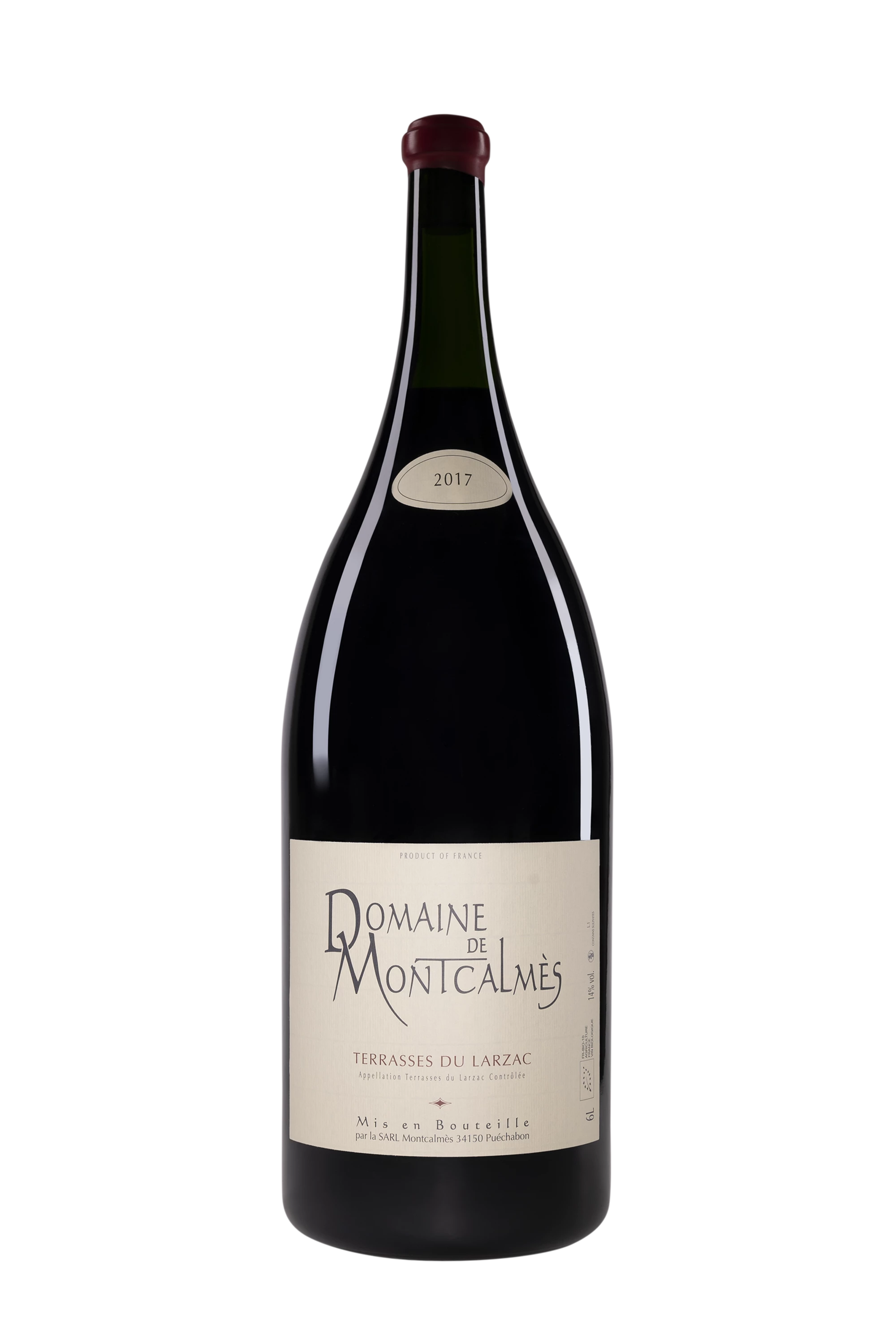 Domaine de Montcalmès - Terrasses du Larzac Rouge 2017 14°, 600cl