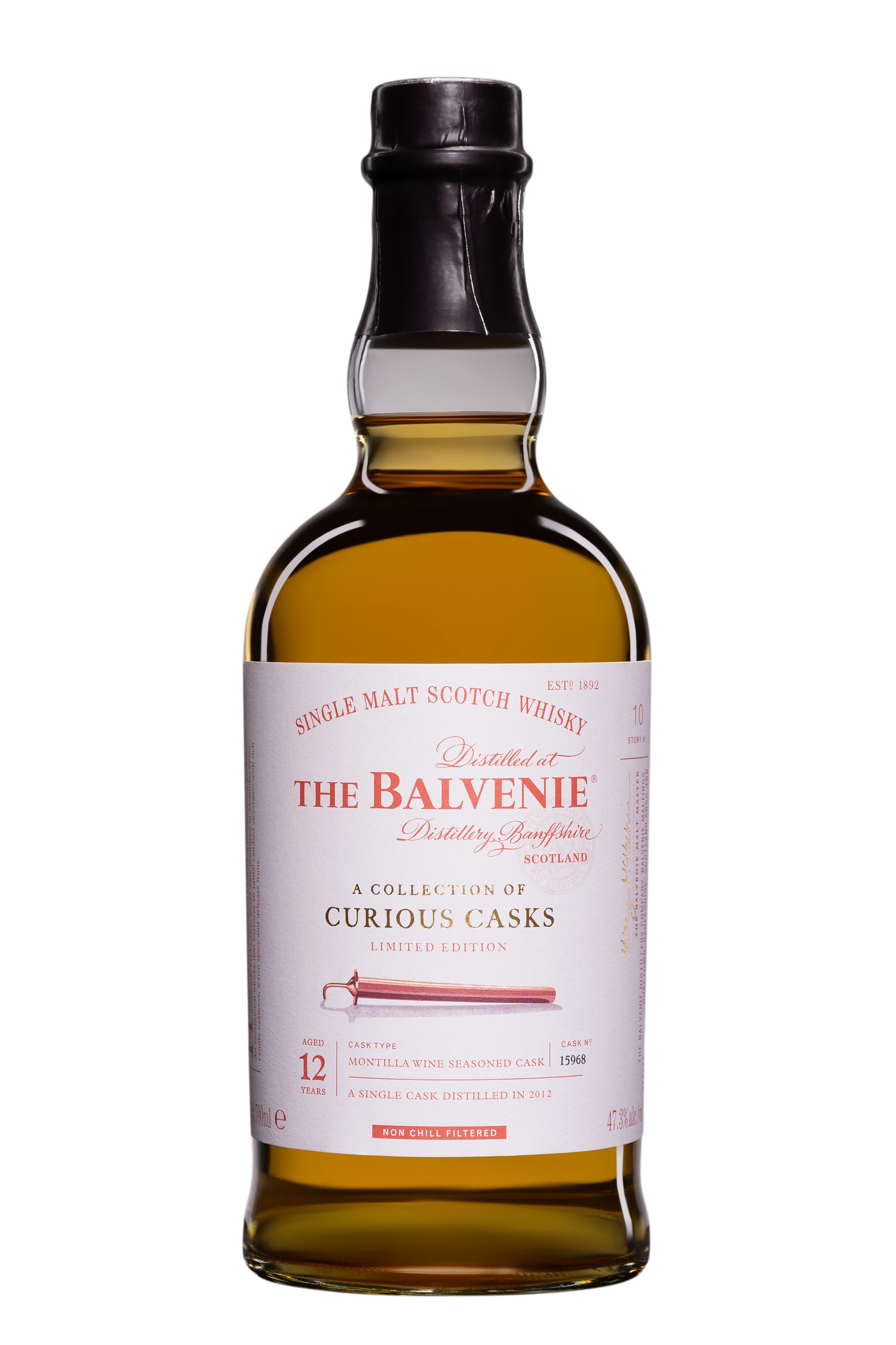The Balvenie - Single Malt Scotch Whisky "12 Ans - Curious Cask" Brun NV 47.3° Giftbox, 70cl