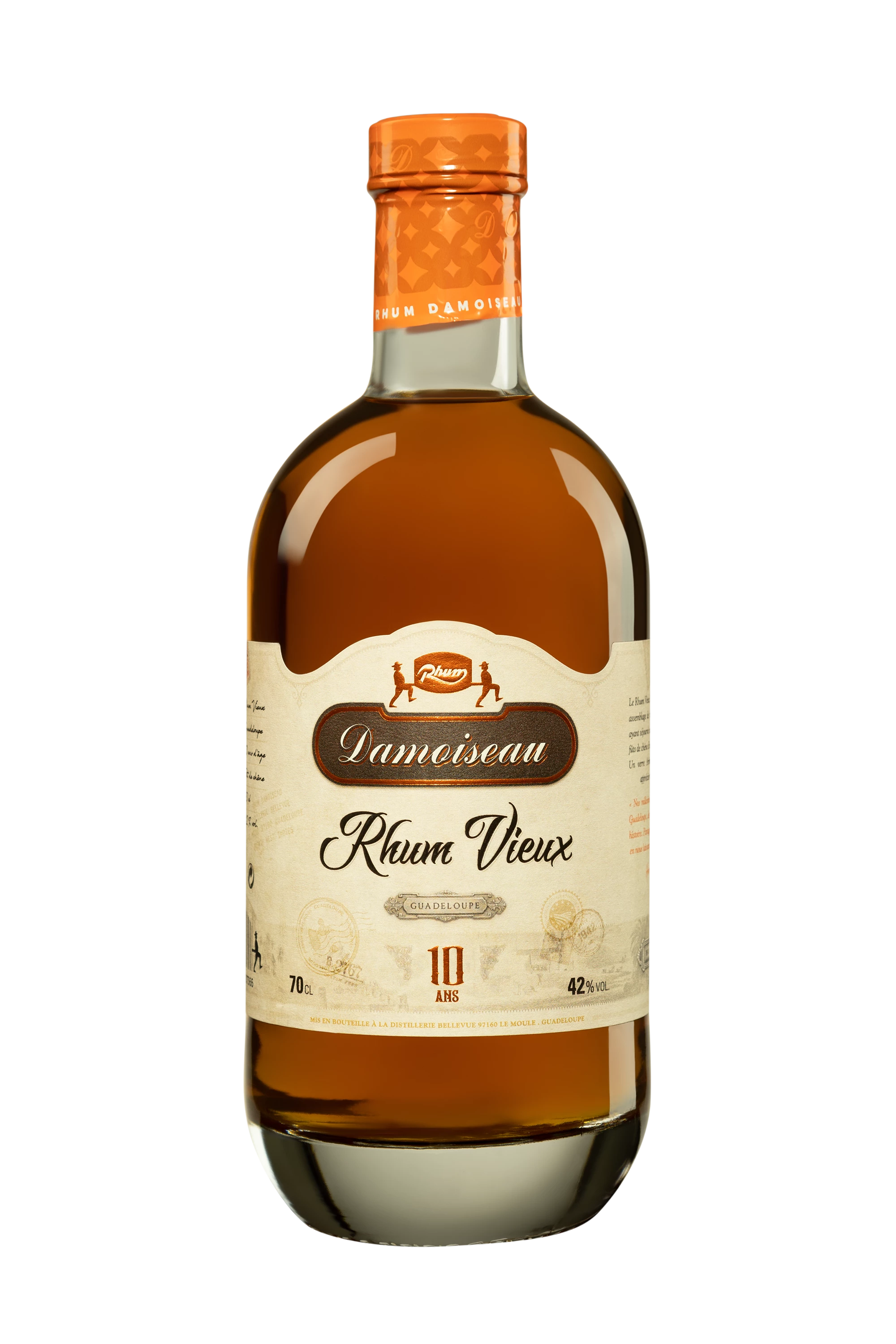 Damoiseau - Rhum Agricole de Guadeloupe "10 Ans" Brun 42° Giftbox, 70cl